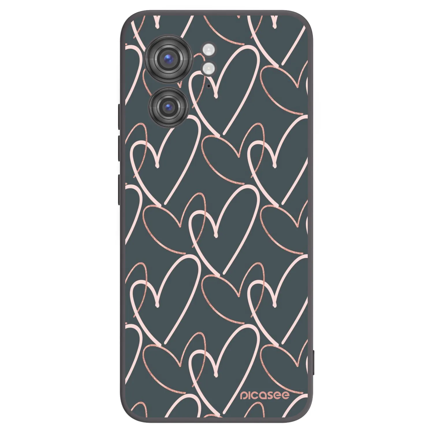 Picasee silikónový čierny obal pre Motorola Edge 40 - Veľa lásky
