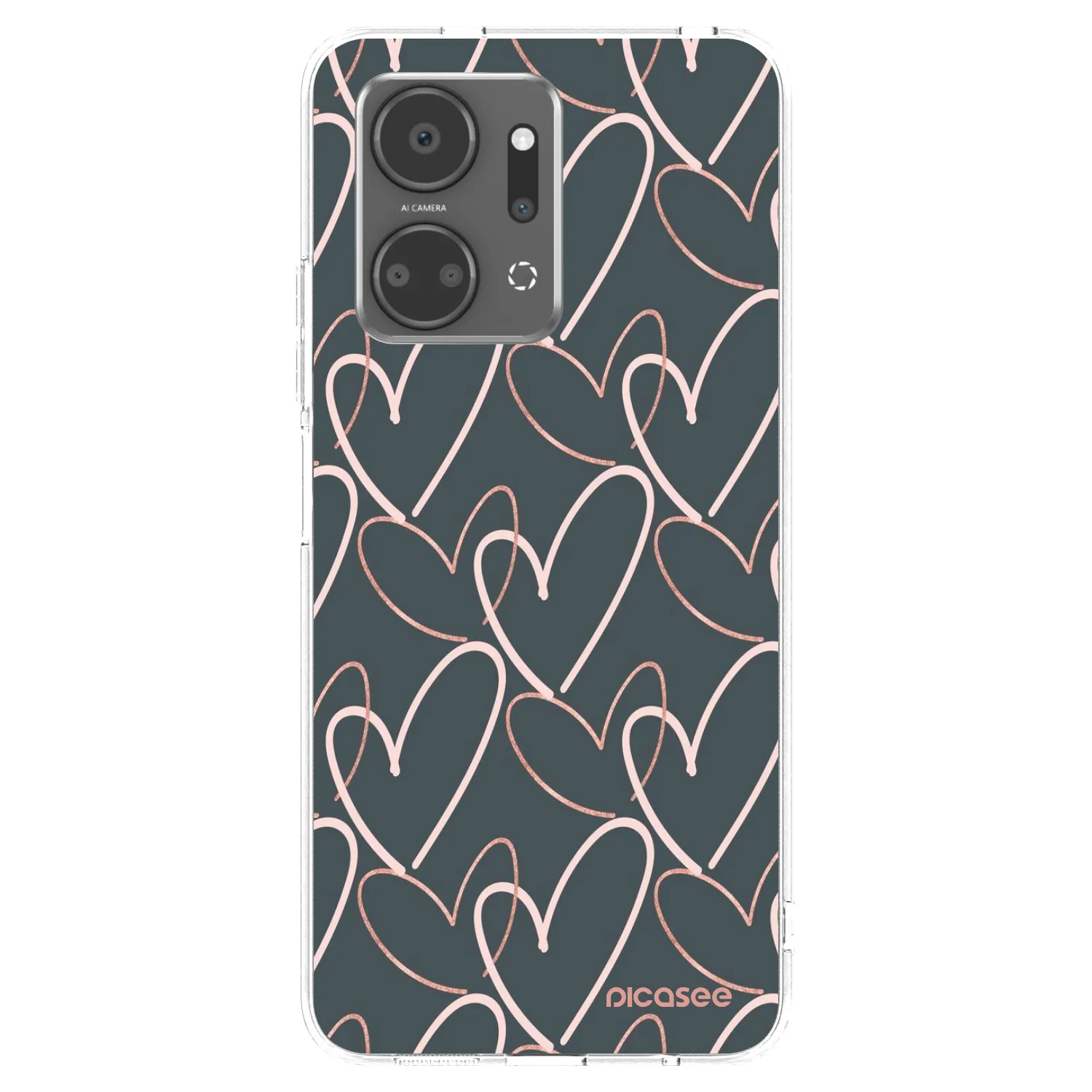 Picasee silikónový prehľadný obal pre Honor X7a - Veľa lásky