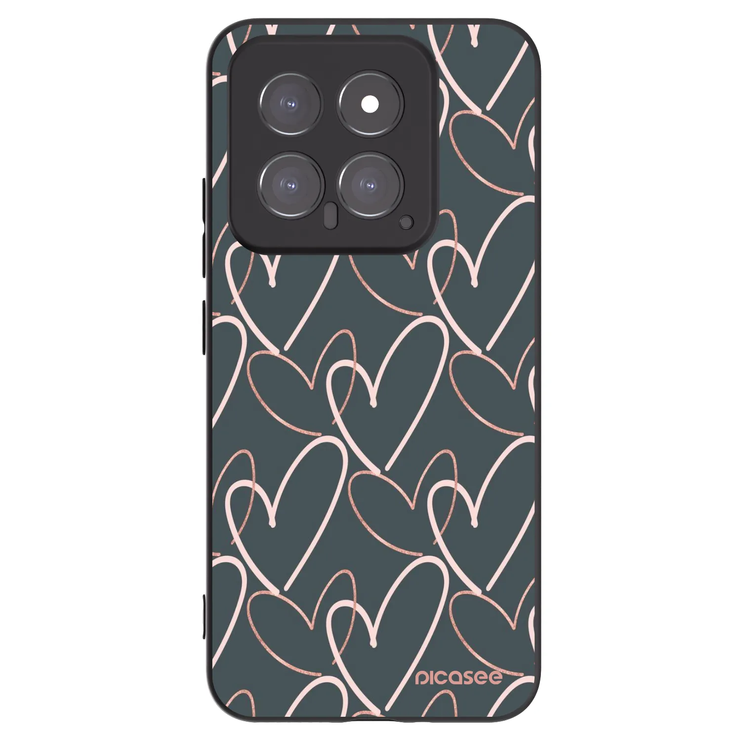 Picasee silikónový čierny obal pre Xiaomi 14 - Veľa lásky