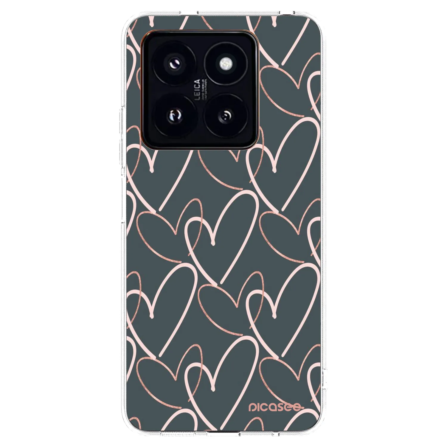 Silikónový prehľadný obal pre Xiaomi 14 Pro - Veľa lásky