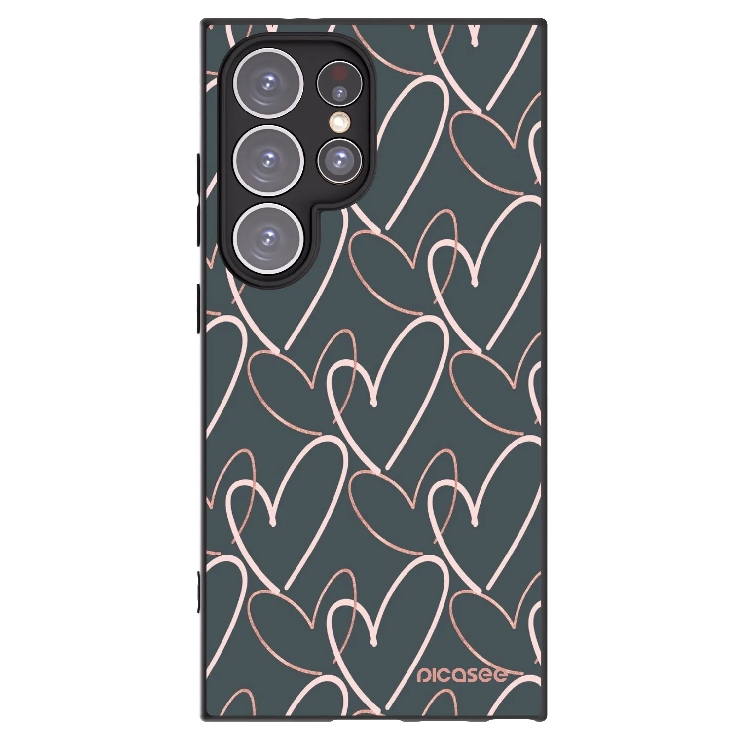 Picasee silikónový čierny obal pre Samsung Galaxy S24 Ultra S928B 5G - Veľa lásky