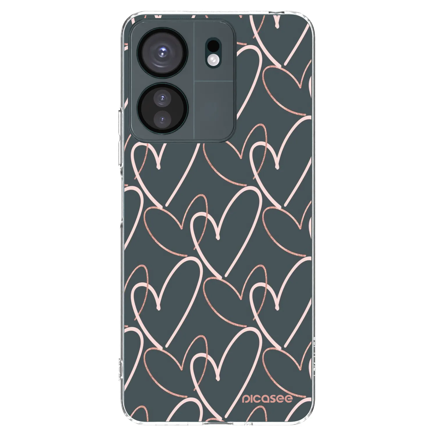 Picasee silikónový prehľadný obal pre Xiaomi Redmi 13C 4G - Veľa lásky