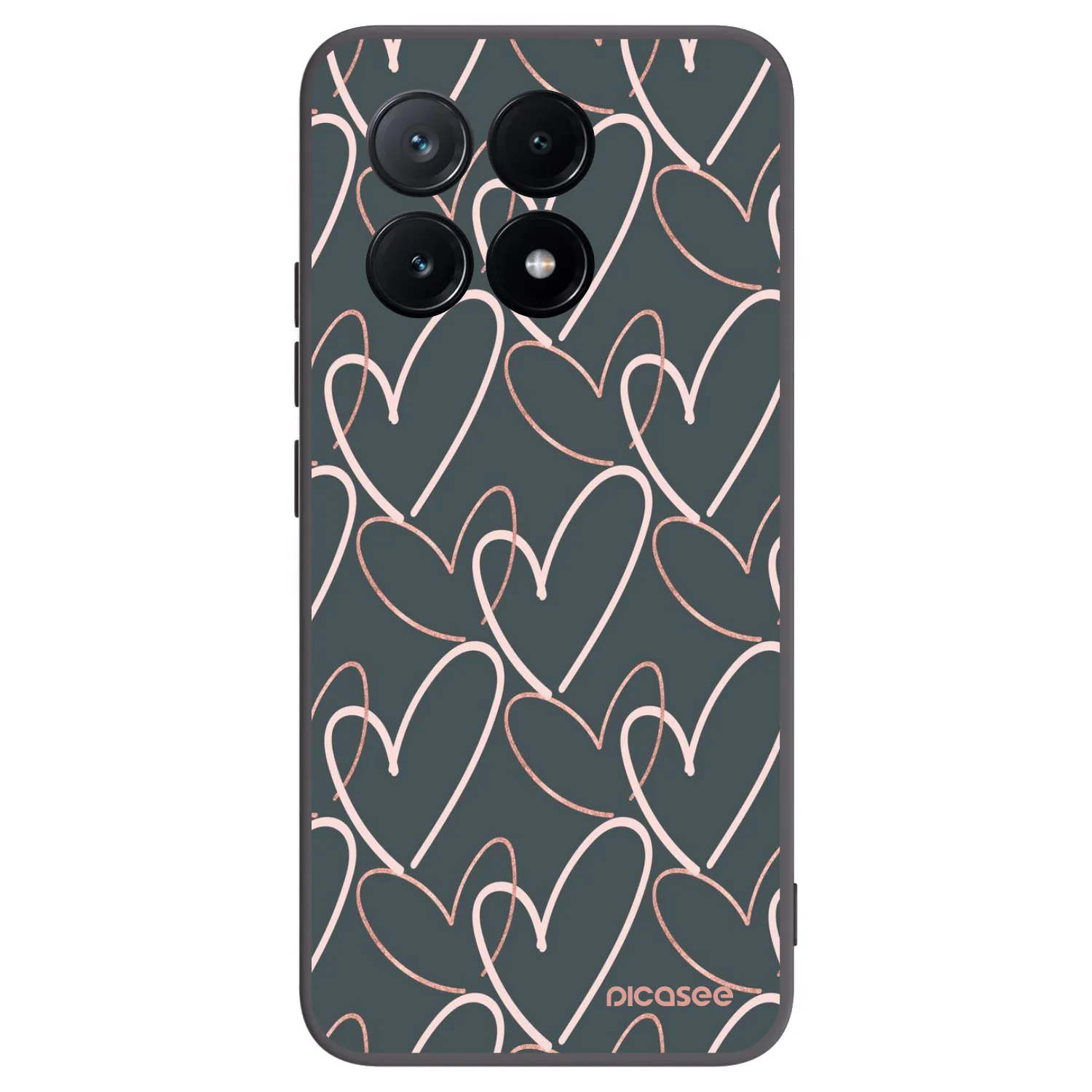 Picasee silikónový čierny obal pre Xiaomi Poco X6 Pro - Veľa lásky