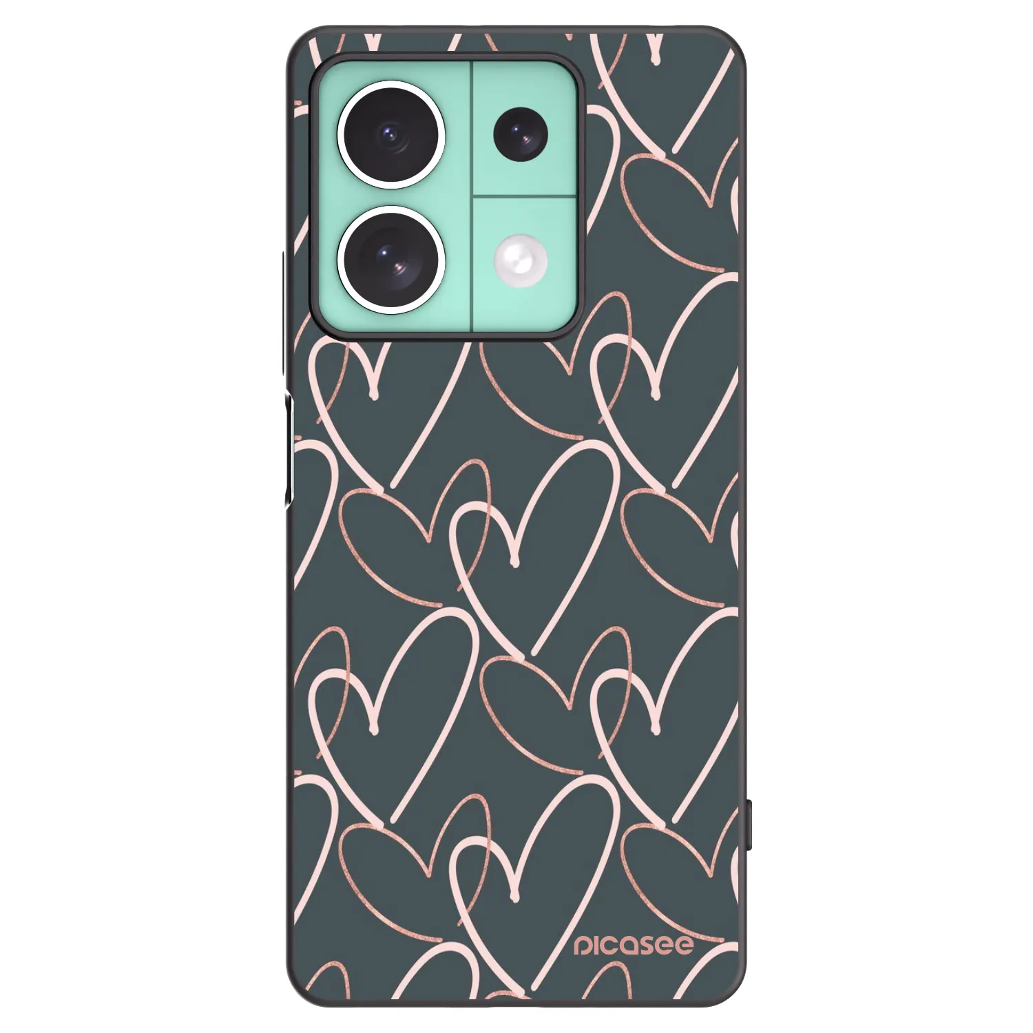 Picasee silikónový čierny obal pre Xiaomi Redmi Note 13 5G - Veľa lásky