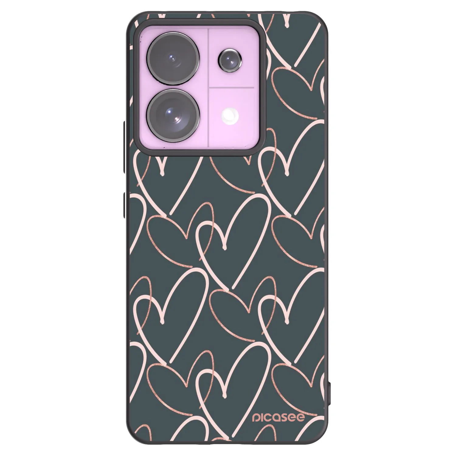 Picasee silikónový čierny obal pre Xiaomi Redmi Note 13 Pro 5G - Veľa lásky