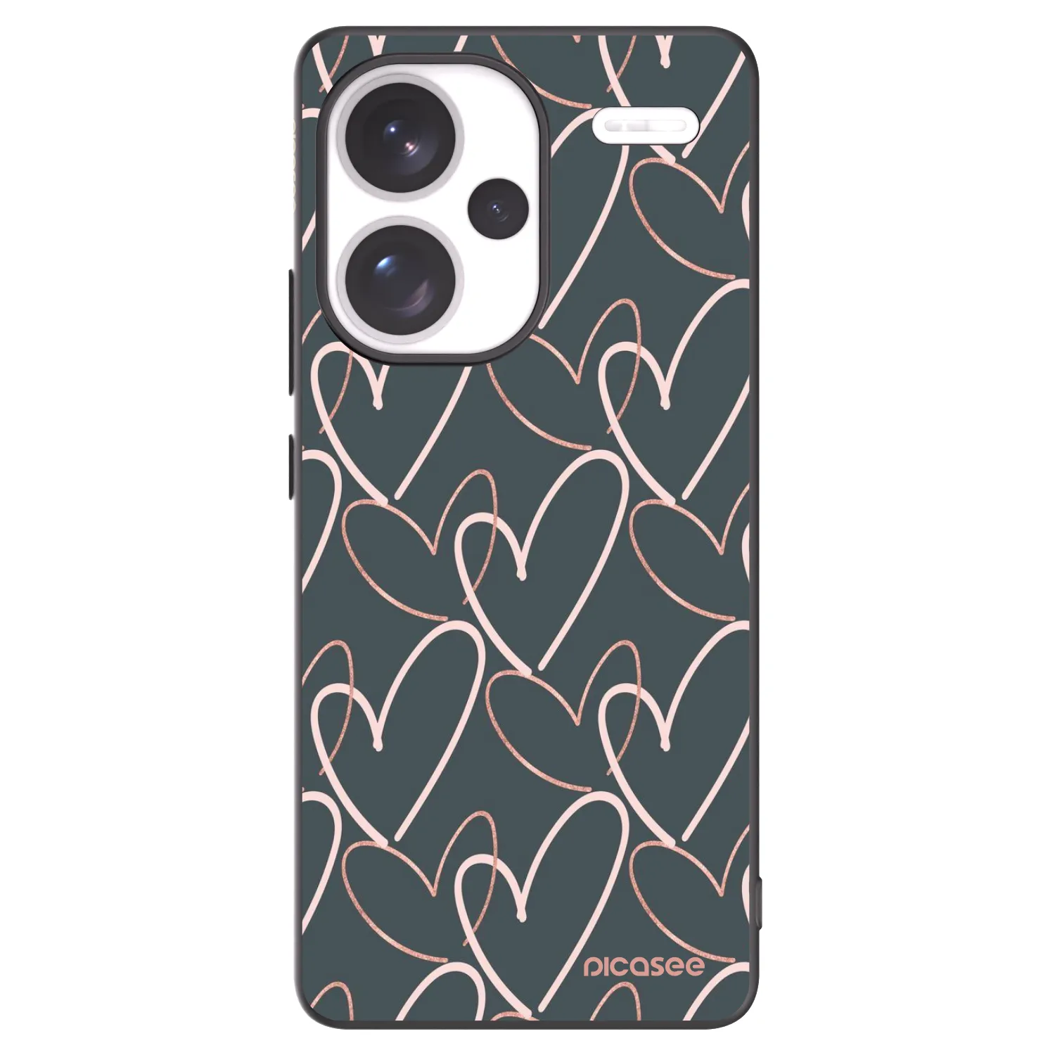 Picasee silikónový čierny obal pre Xiaomi Redmi Note 13 Pro+ 5G - Veľa lásky