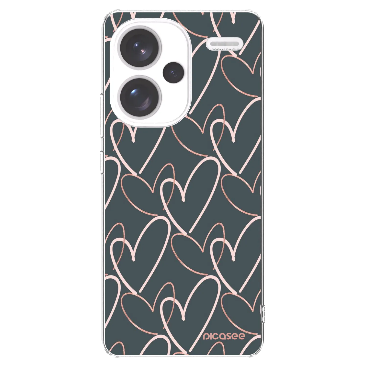 Picasee silikónový prehľadný obal pre Xiaomi Redmi Note 13 Pro+ 5G - Veľa lásky