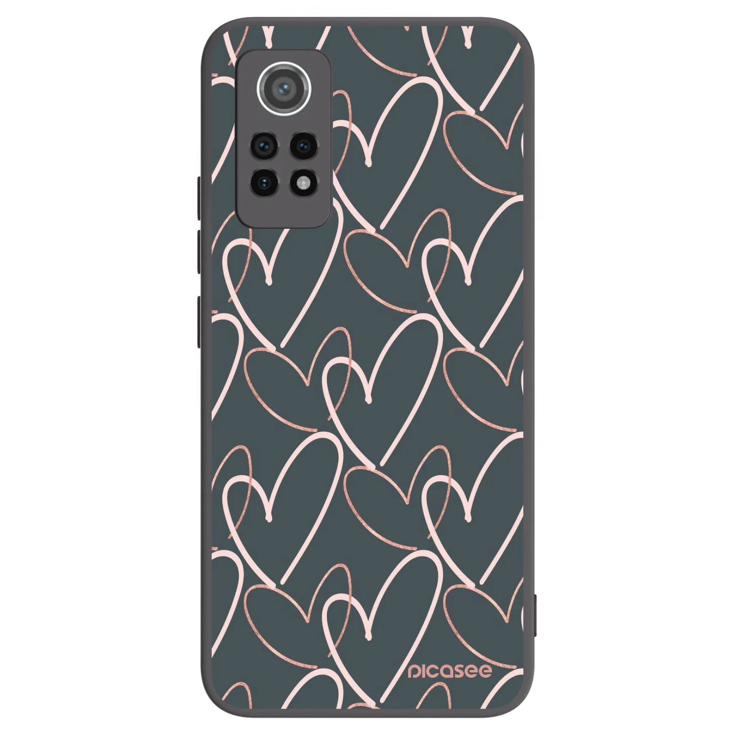 Picasee silikónový čierny obal pre Xiaomi Redmi Note 12 Pro 4G - Veľa lásky