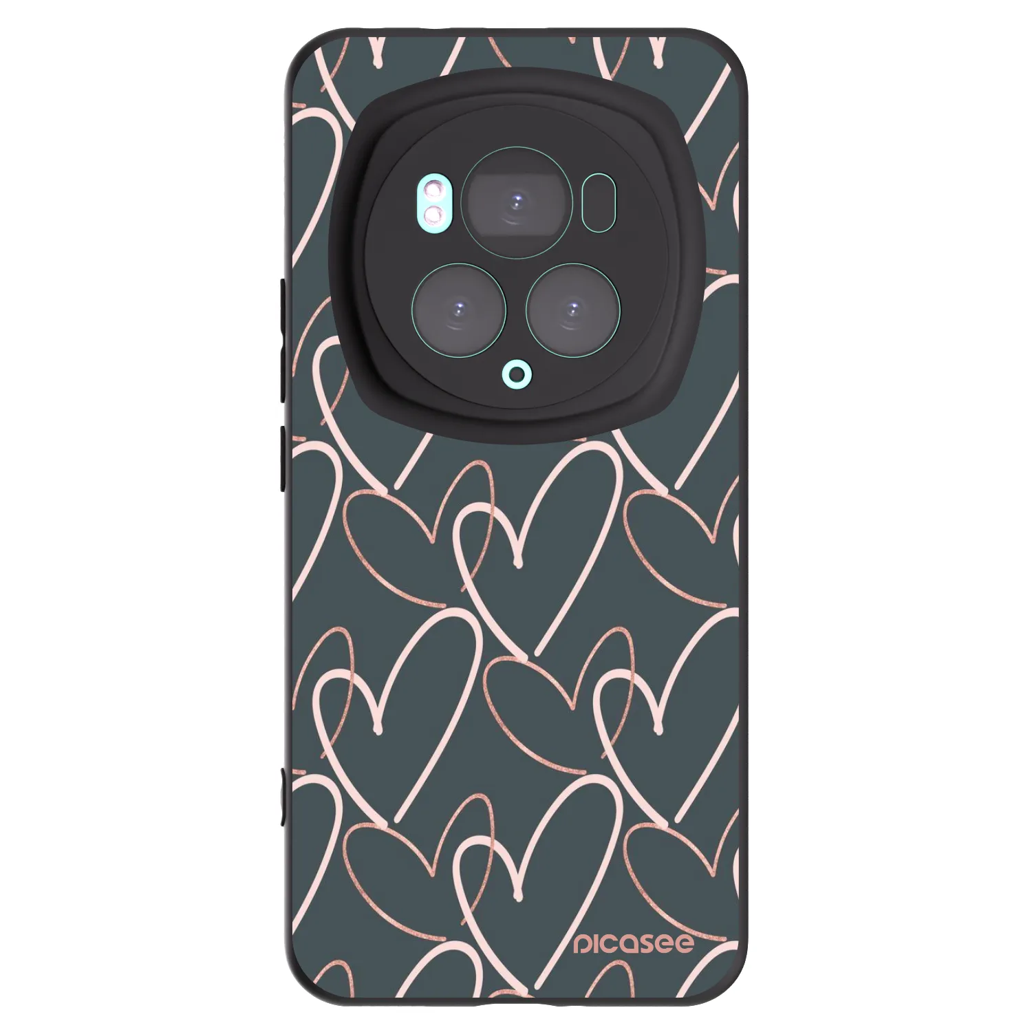 Silikónový čierny obal pre Honor Magic6 Pro - Veľa lásky