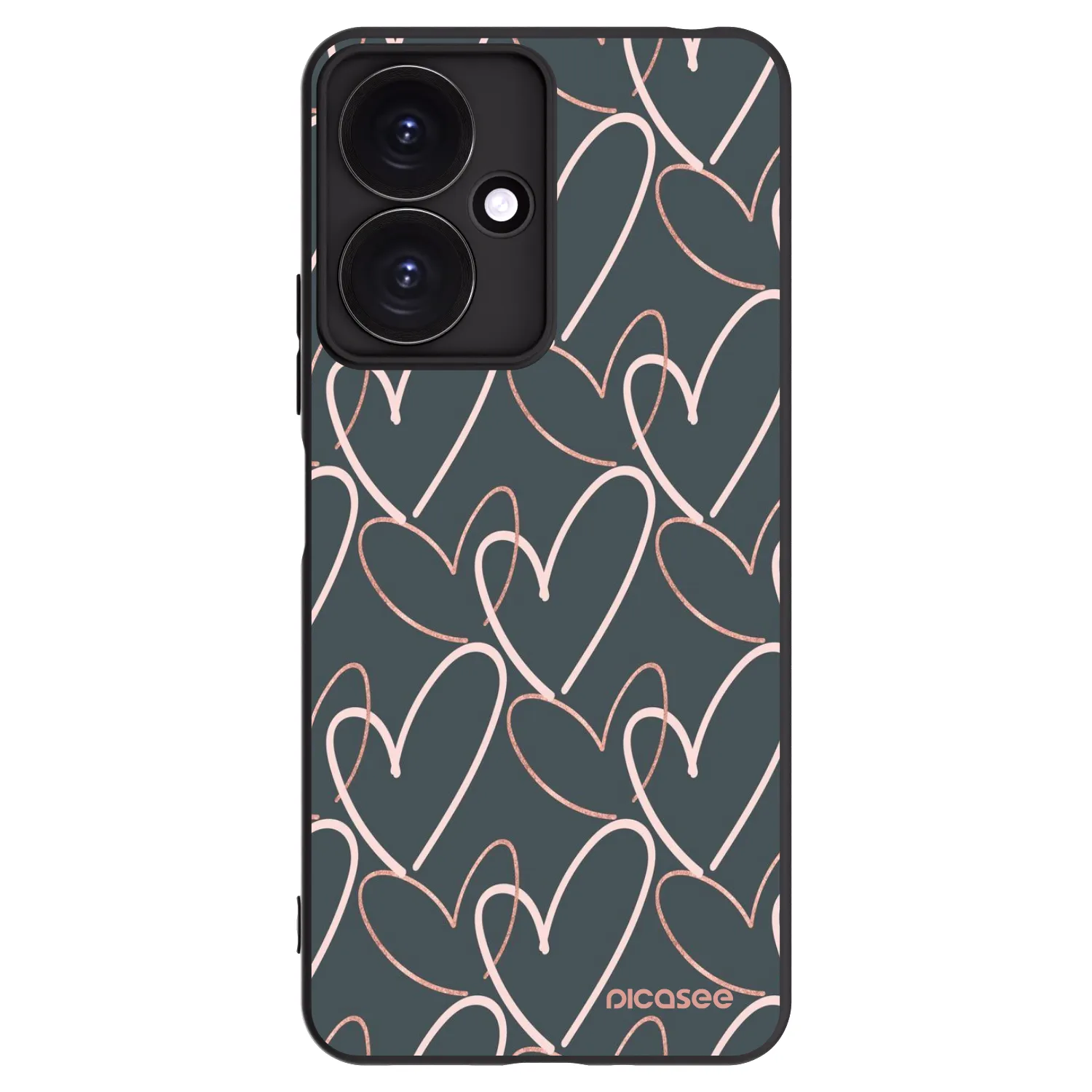 Picasee silikónový čierny obal pre Xiaomi Redmi 13C 5G - Veľa lásky