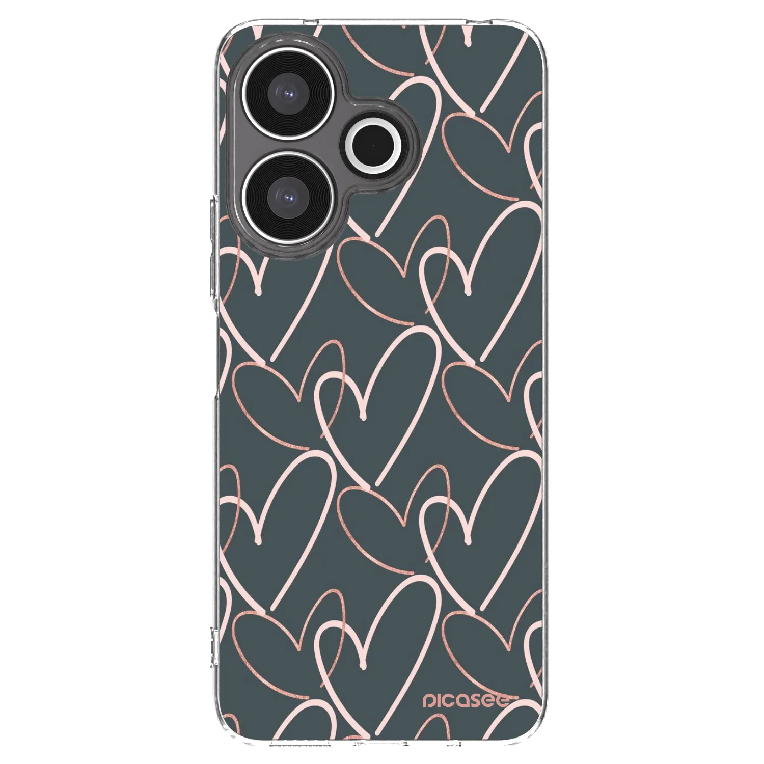 Silikónový prehľadný obal pre Xiaomi Redmi 13 4G - Veľa lásky