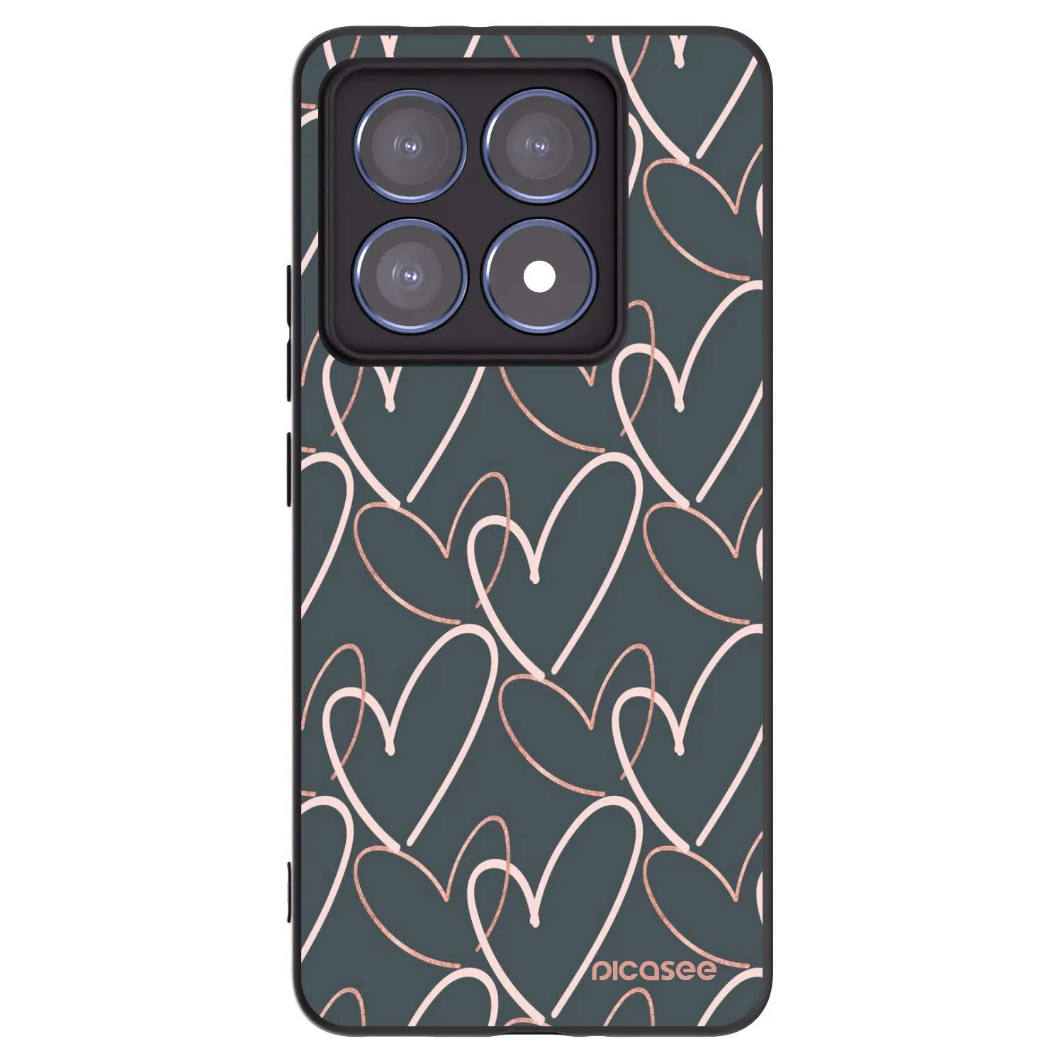 Picasee silikónový čierny obal pre Xiaomi 14T Pro - Veľa lásky