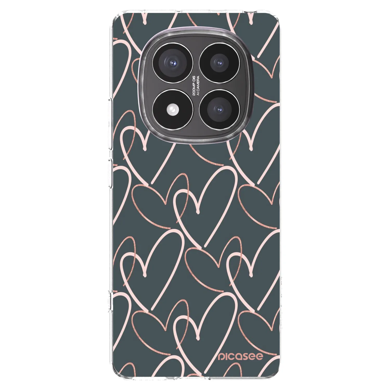 Picasee silikónový prehľadný obal pre Xiaomi Redmi Note 14 Pro+ 5G - Veľa lásky