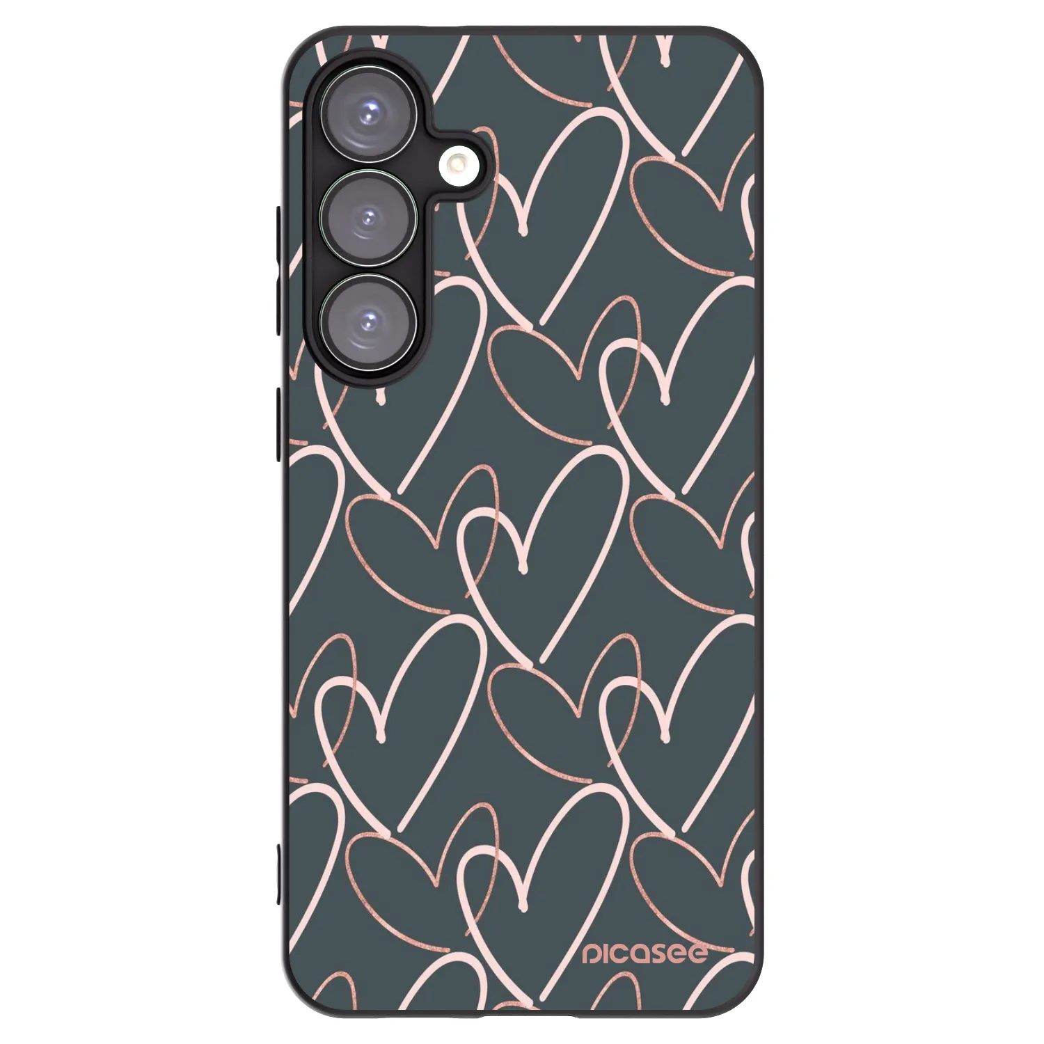 Picasee silikónový čierny obal pre Samsung Galaxy S25+ 5G - Veľa lásky