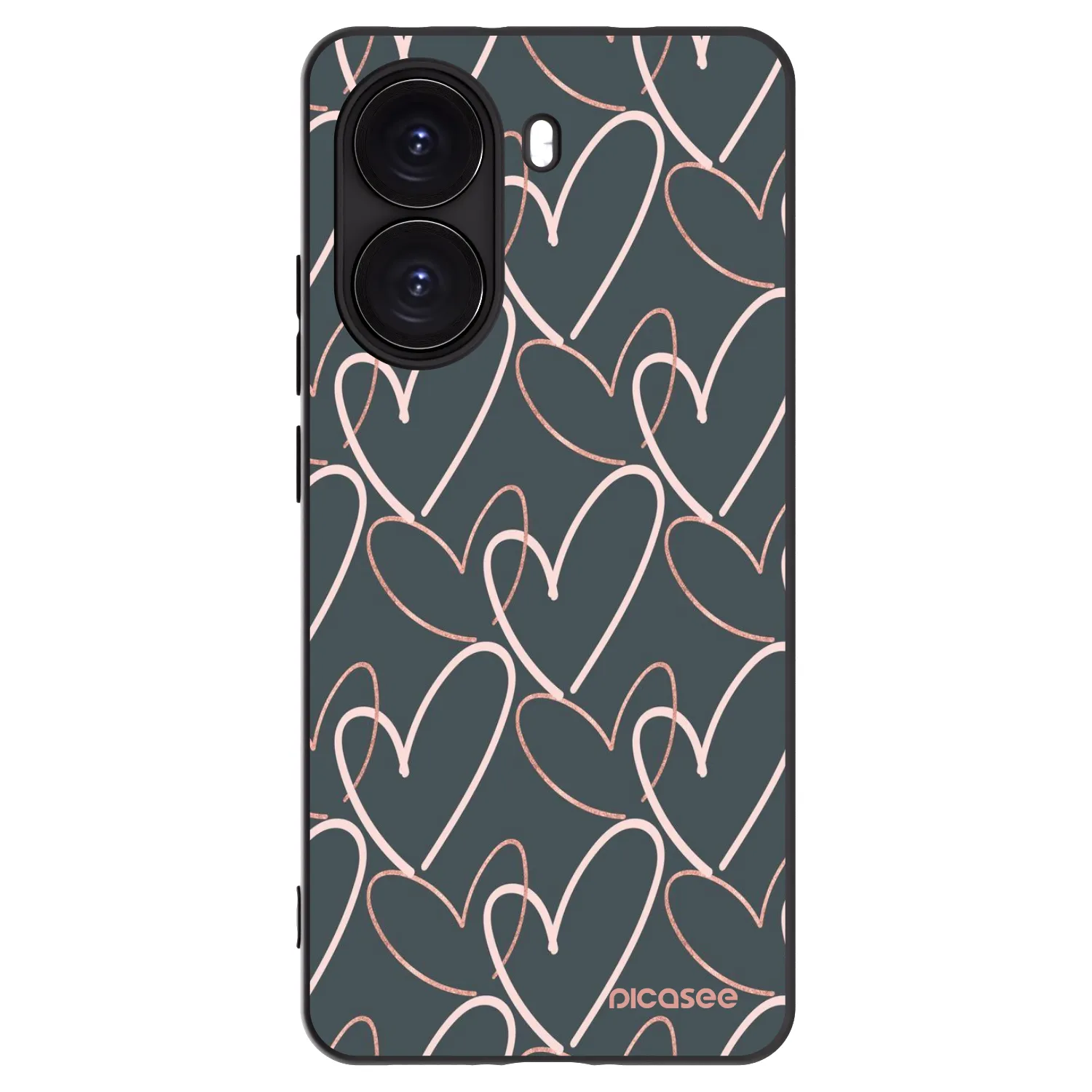 Picasee silikónový čierny obal pre Xiaomi Poco X7 Pro 5G - Veľa lásky
