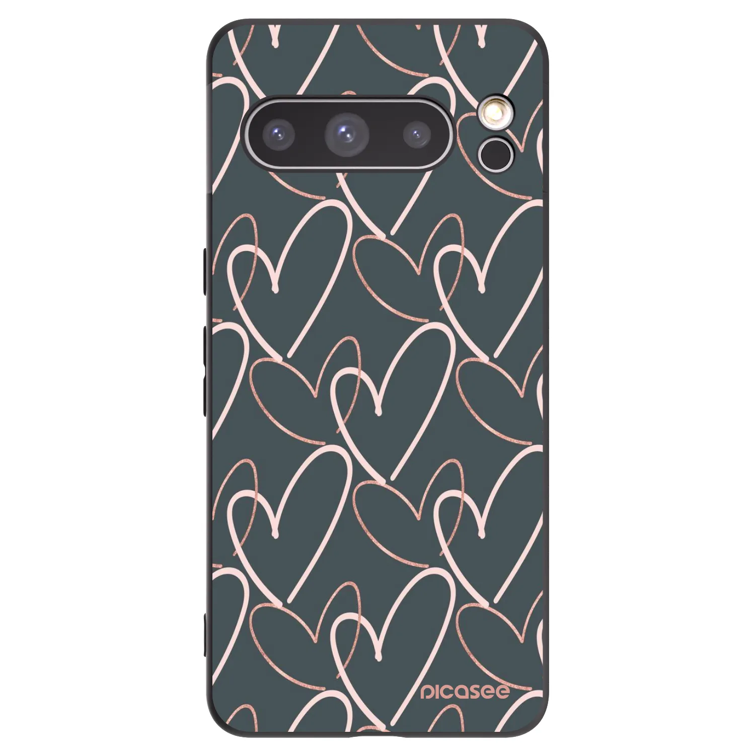 Picasee silikónový čierny obal pre Google Pixel 8 Pro - Veľa lásky