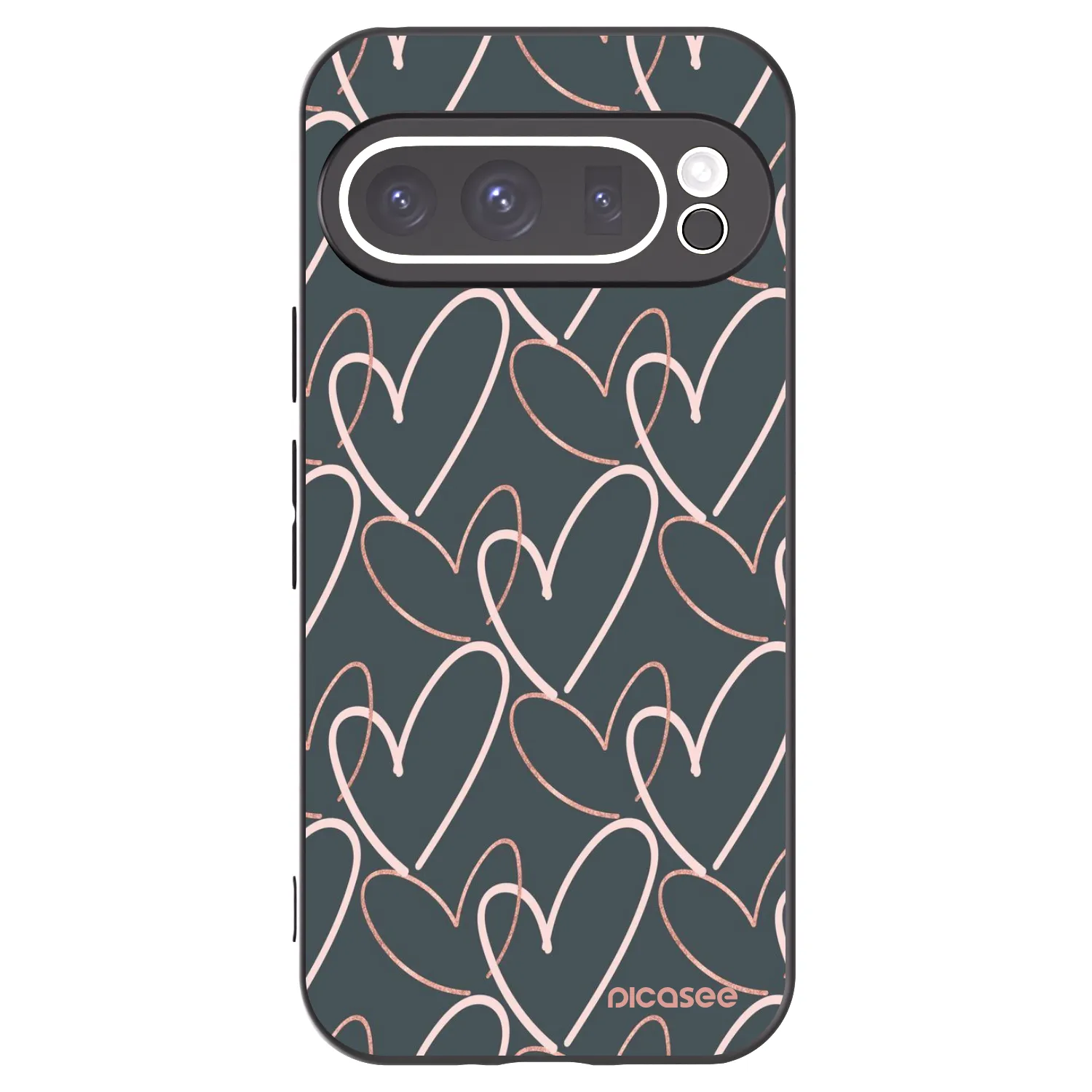 Picasee silikónový čierny obal pre Google Pixel 9 Pro - Veľa lásky