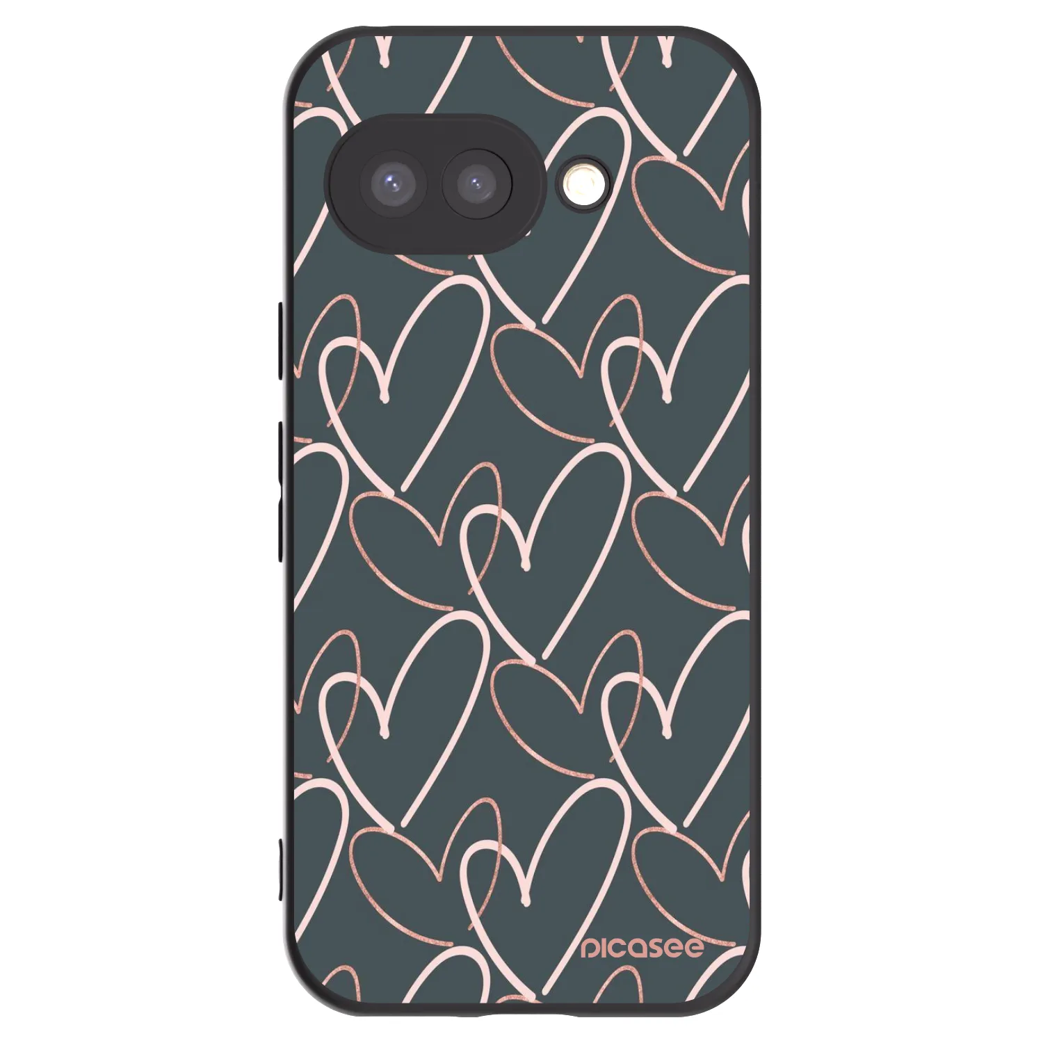 Picasee silikónový čierny obal pre Google Pixel 9a - Veľa lásky