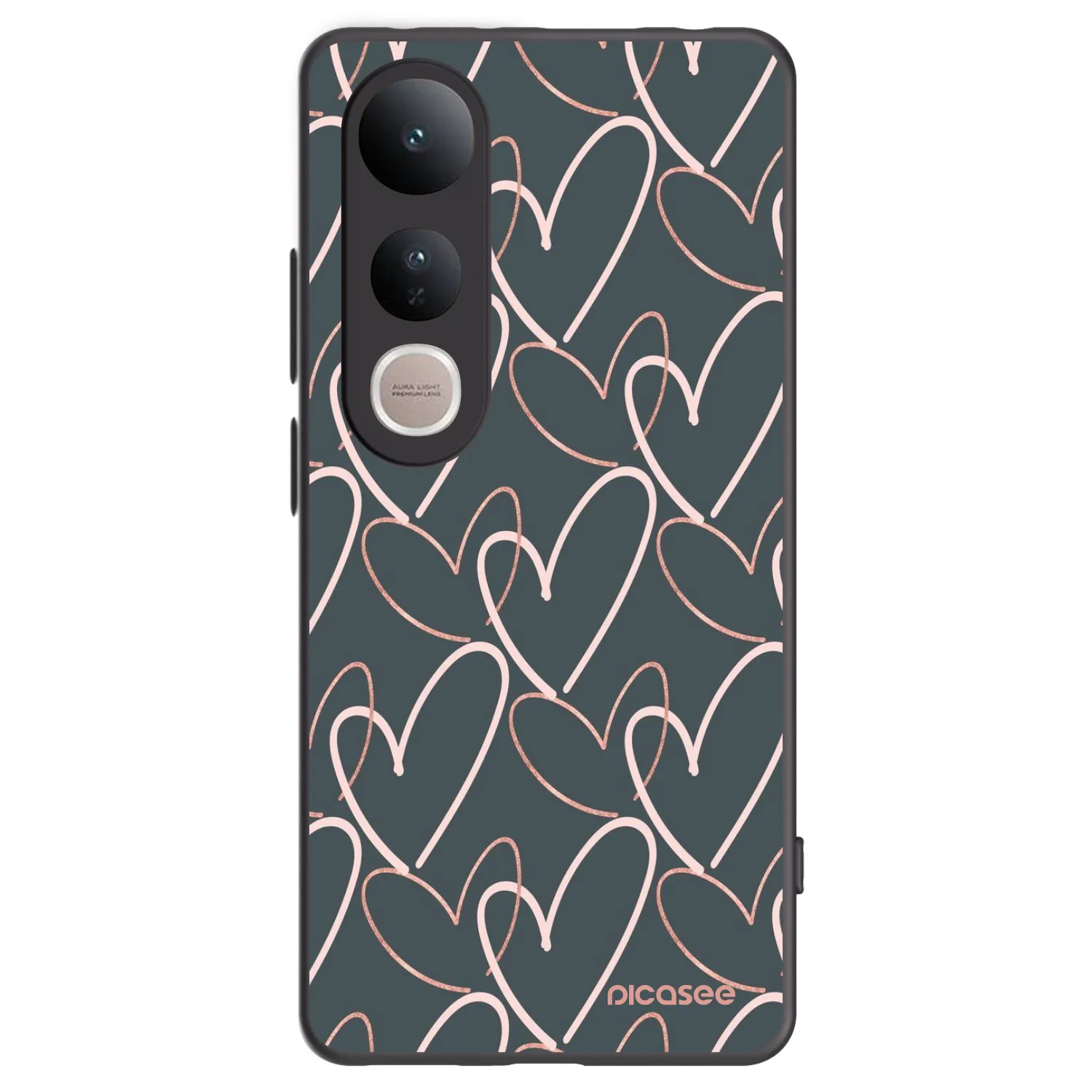 Picasee silikónový čierny obal pre Vivo V50 Lite 5G - Veľa lásky