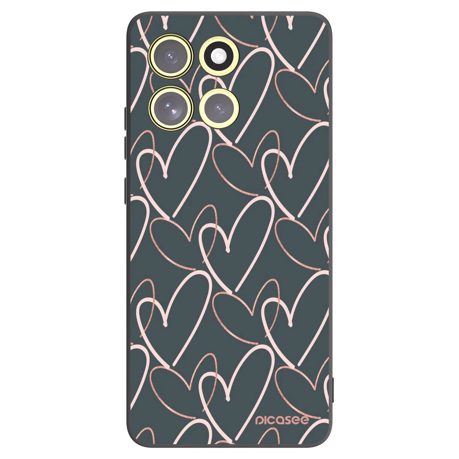 Picasee silikónový čierny obal pre Motorola Moto G86 5G - Veľa lásky