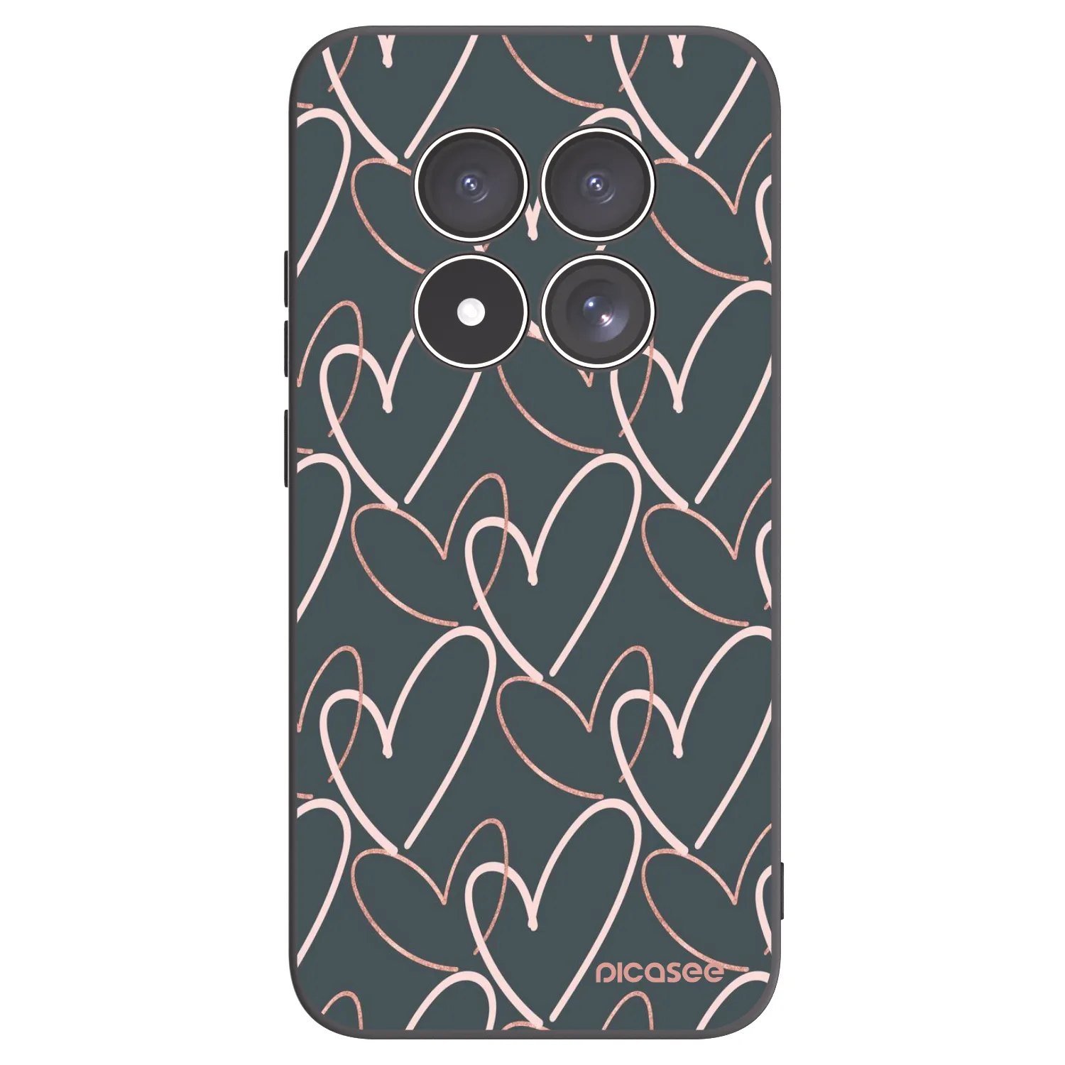 Picasee silikónový čierny obal pre Xiaomi Redmi Note 15 Pro 4G - Veľa lásky
