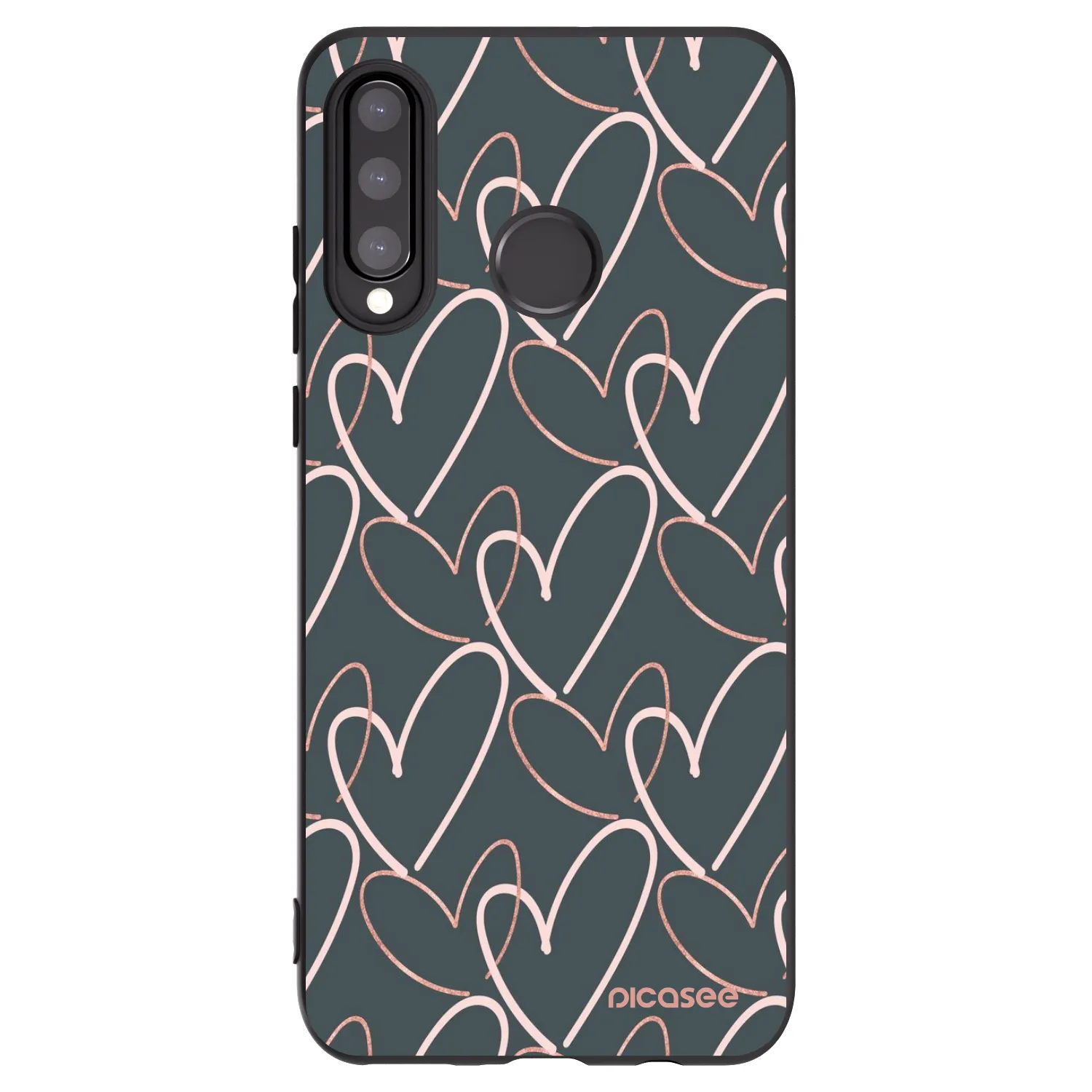 Picasee silikónový čierny obal pre Huawei P30 Lite - Veľa lásky