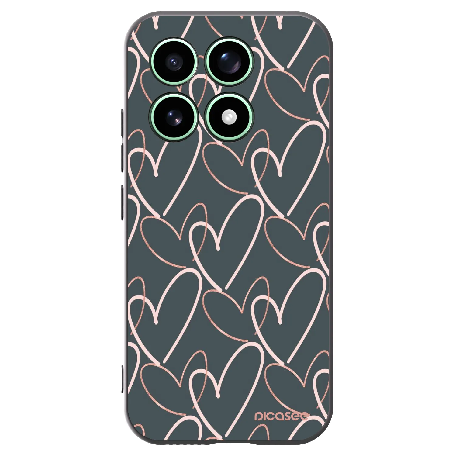 Picasee silikónový čierny obal pre Xiaomi 17 - Veľa lásky