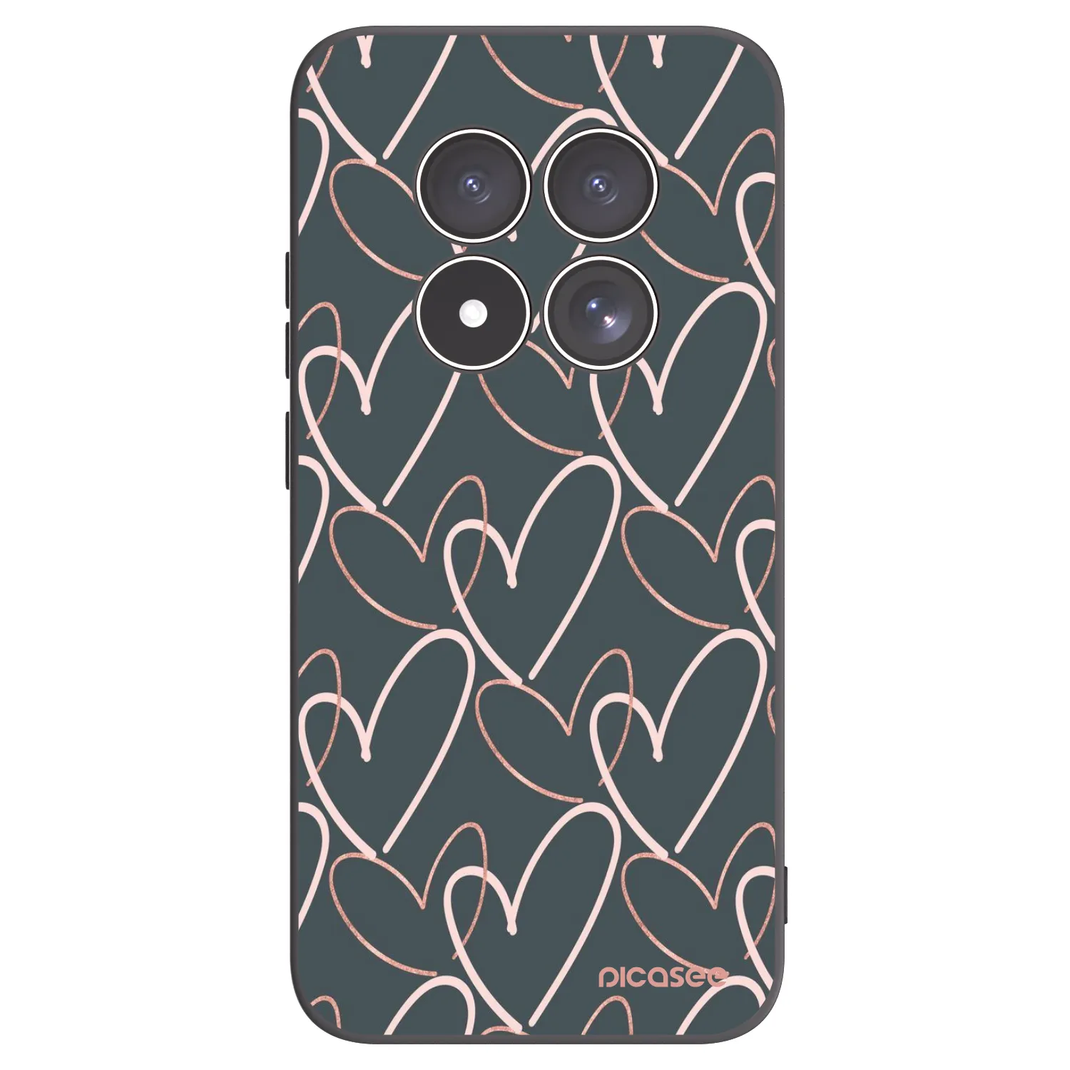 Picasee silikónový čierny obal pre Xiaomi Redmi Note 15 Pro 5G - Veľa lásky