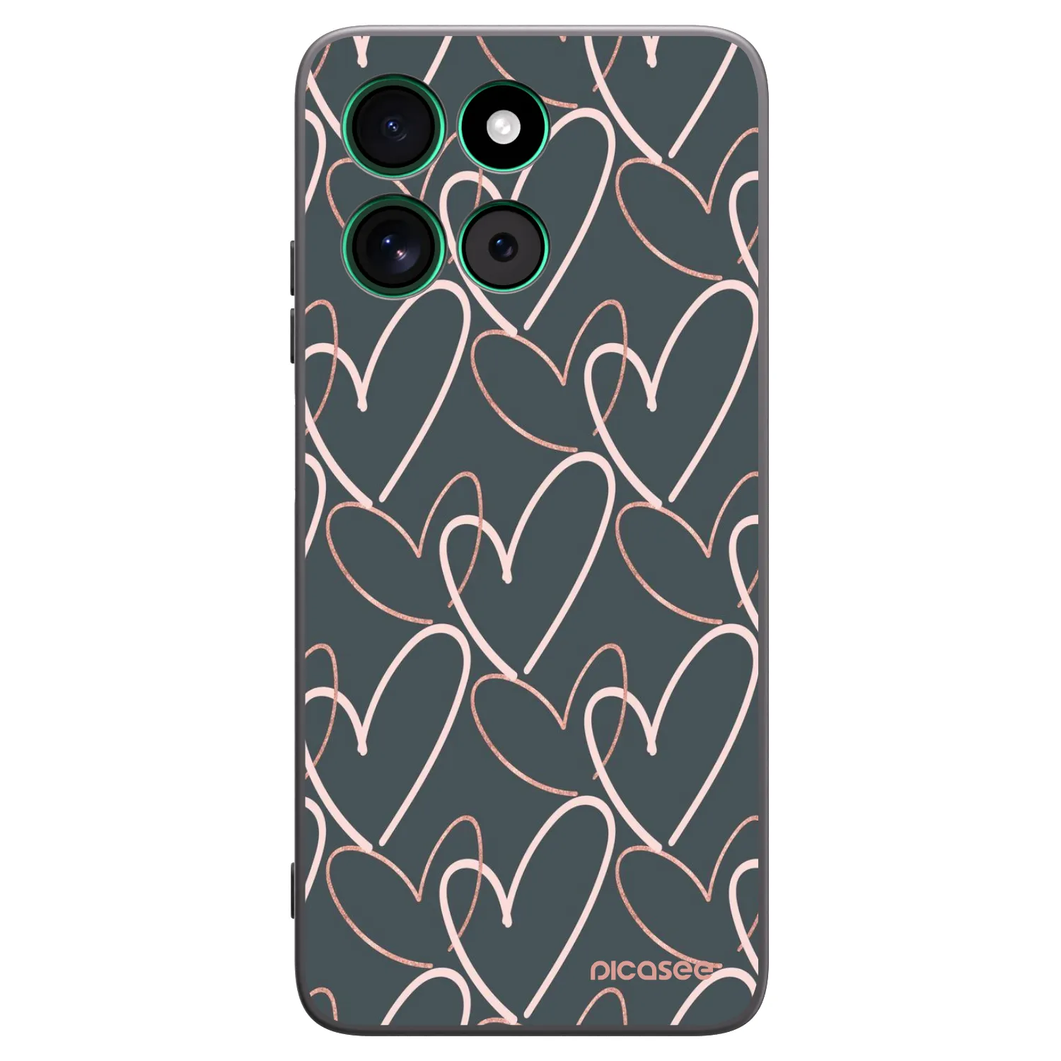 Picasee silikónový čierny obal pre Motorola Moto G57 Power - Veľa lásky