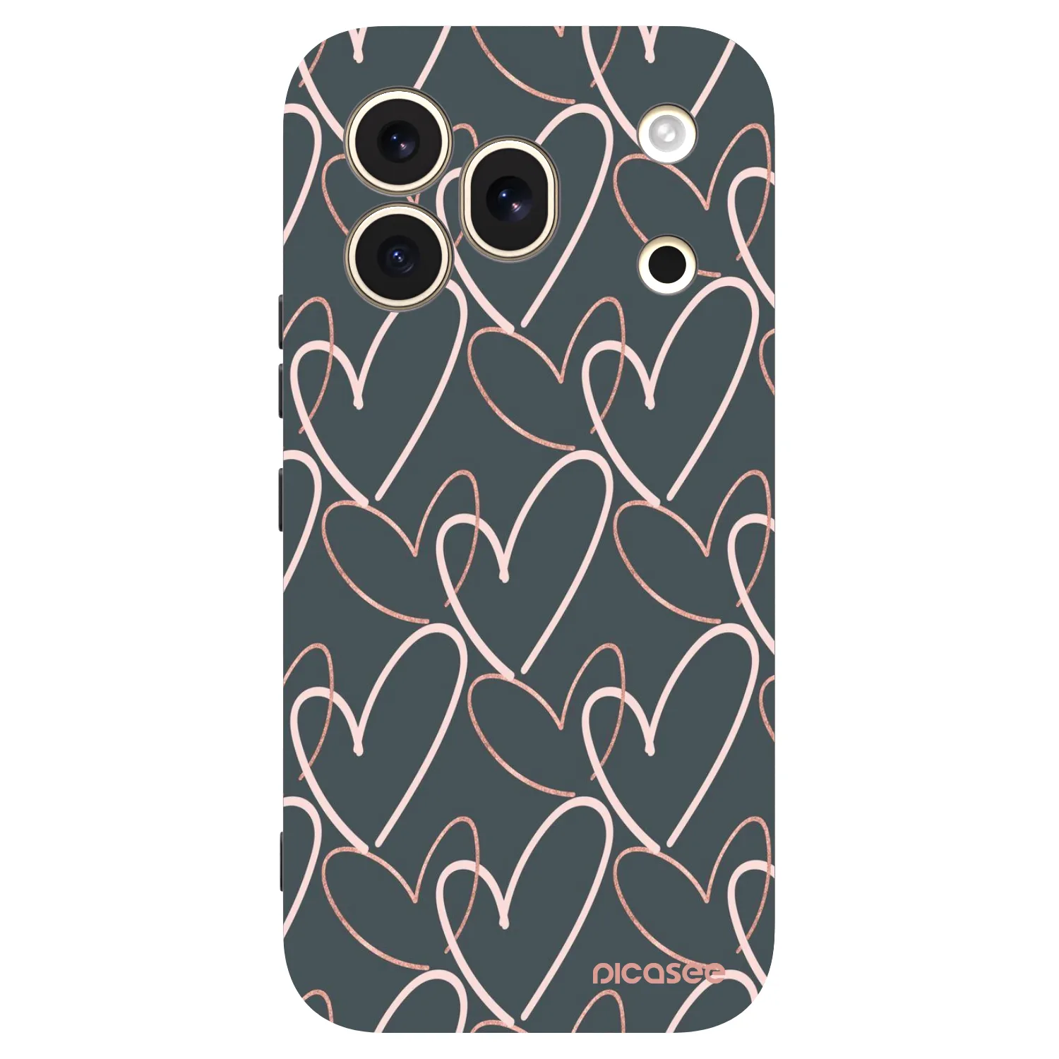 Picasee silikónový čierny obal pre Honor 600 Pro - Veľa lásky