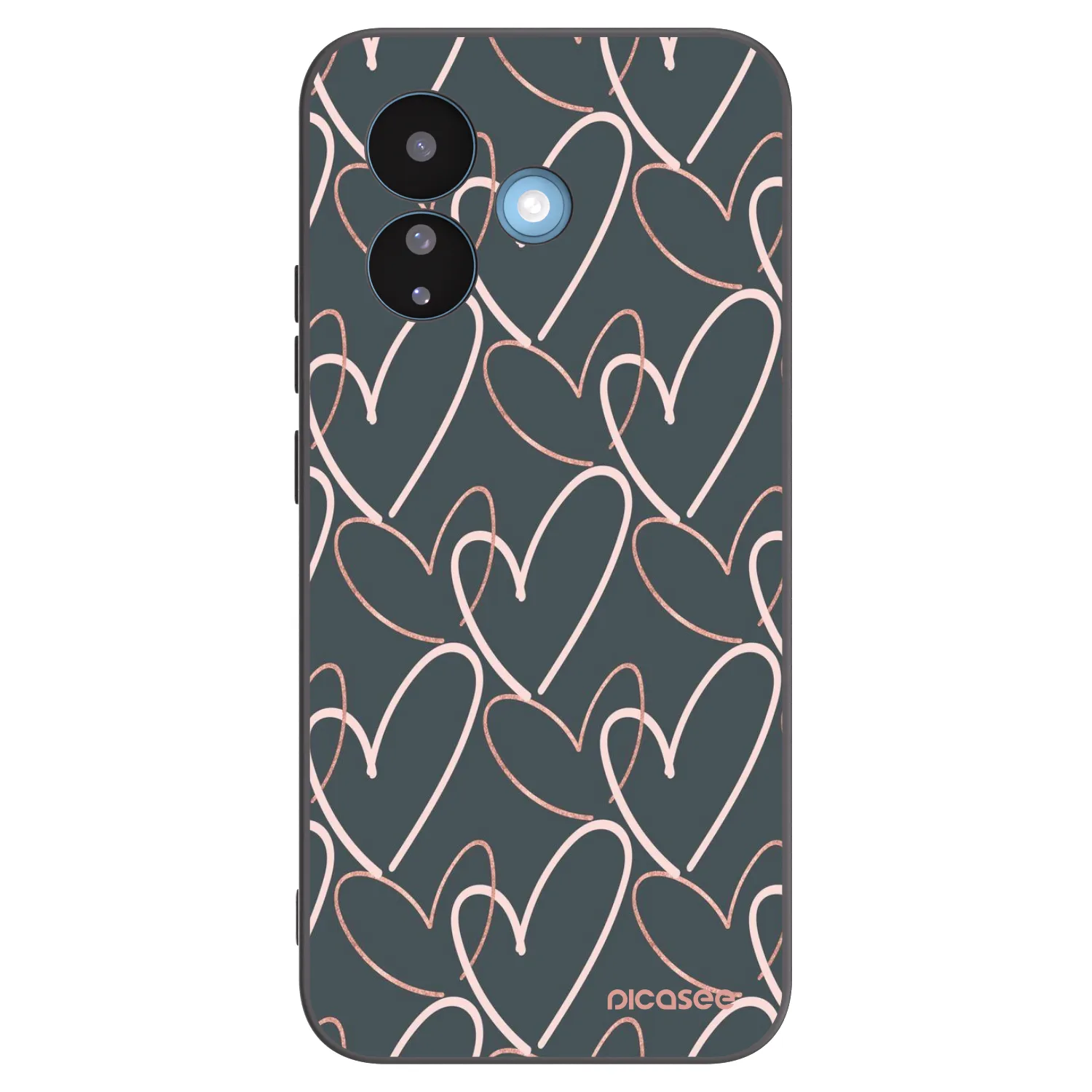 Picasee silikónový čierny obal pre Xiaomi Redmi Note 17 Pro 5G - Veľa lásky
