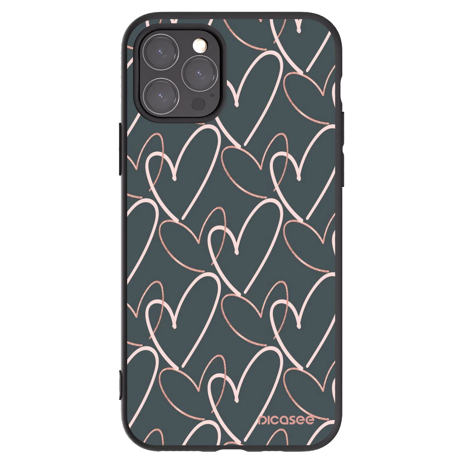 Picasee silikónový čierny obal pre Apple iPhone 11 Pro - Veľa lásky