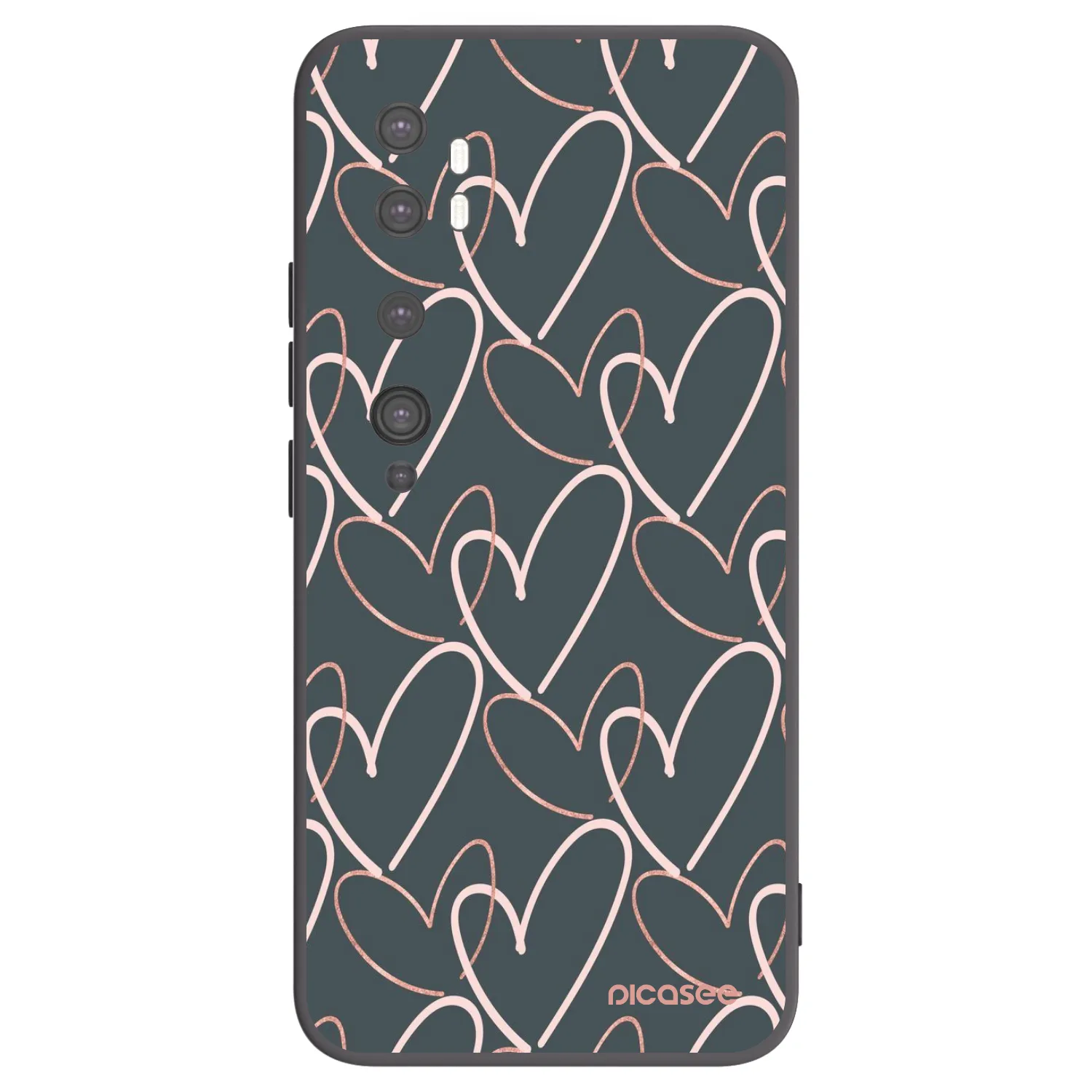 Picasee silikónový čierny obal pre Xiaomi Mi Note 10 (Pro) - Veľa lásky