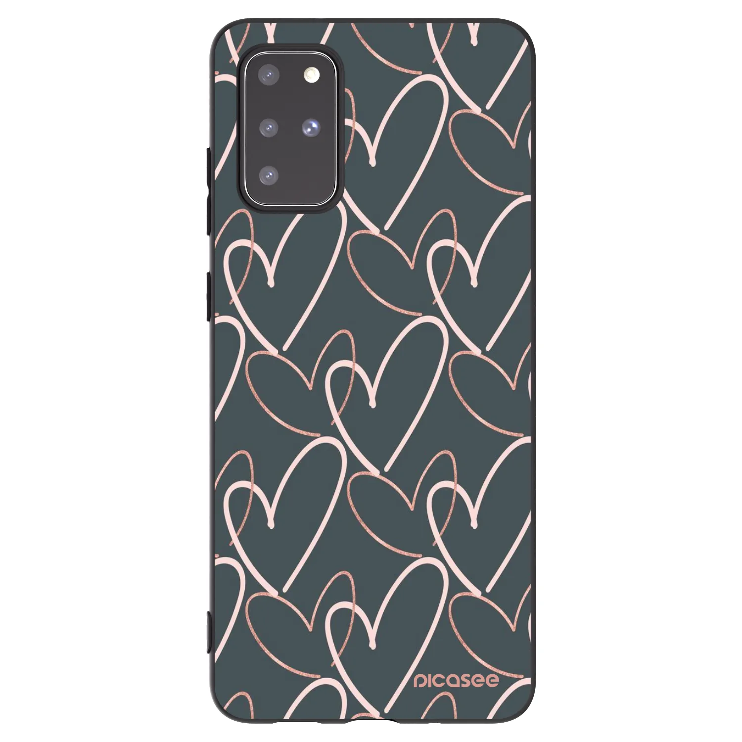 Picasee silikónový čierny obal pre Samsung Galaxy S20+ G985F - Veľa lásky