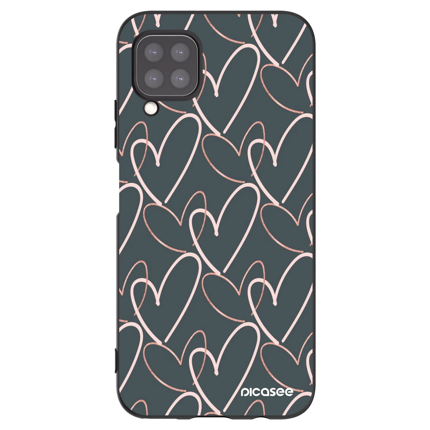 Picasee silikónový čierny obal pre Huawei P40 Lite - Veľa lásky