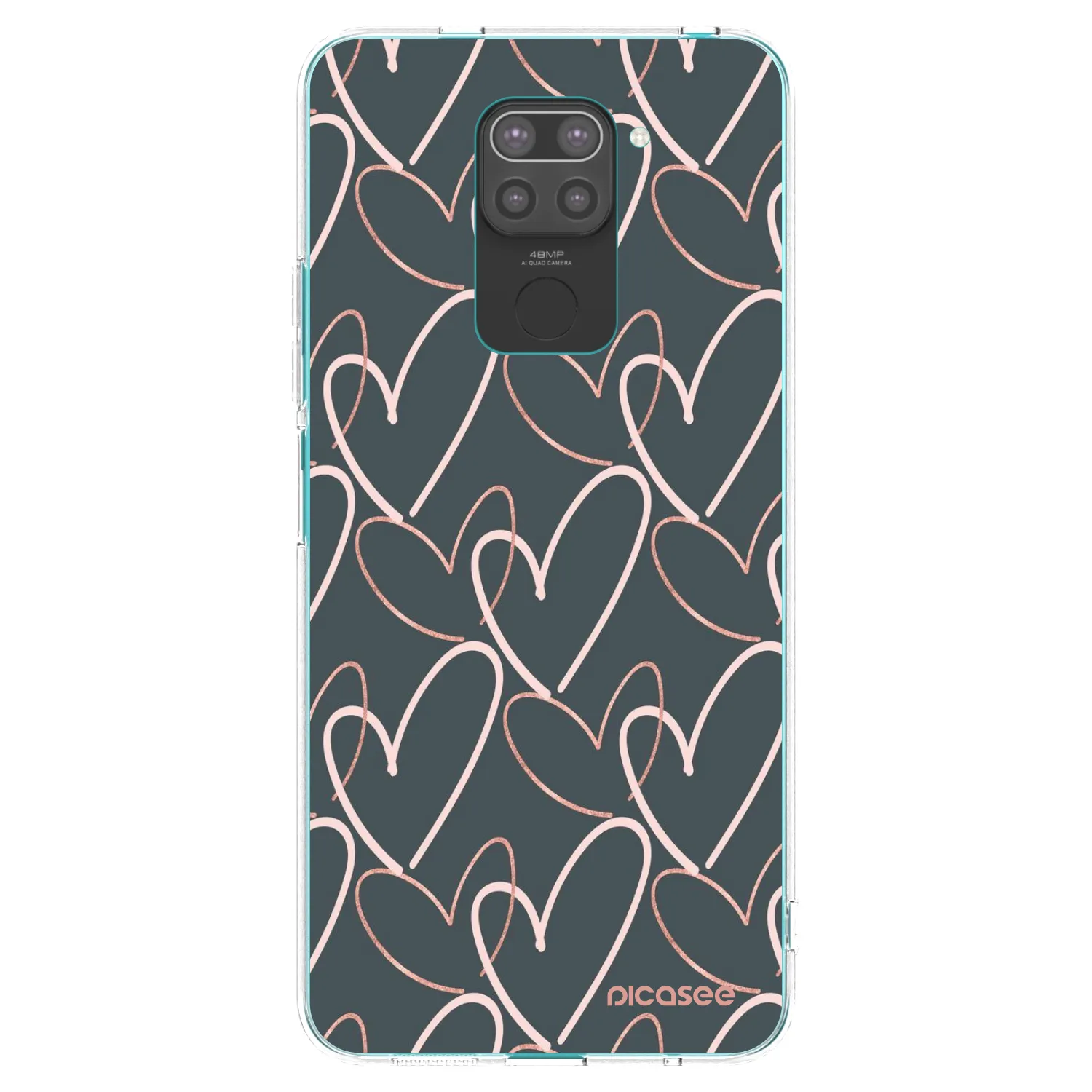 Picasee silikónový čierny obal pre Xiaomi Redmi Note 9 - Veľa lásky