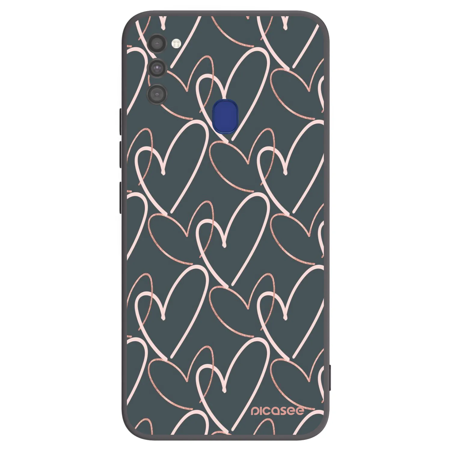 Picasee silikónový čierny obal pre Samsung Galaxy M21 M215F - Veľa lásky