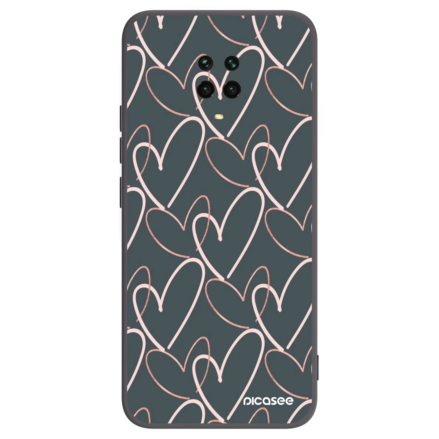 Picasee silikónový čierny obal pre Xiaomi Redmi Note 9S - Veľa lásky