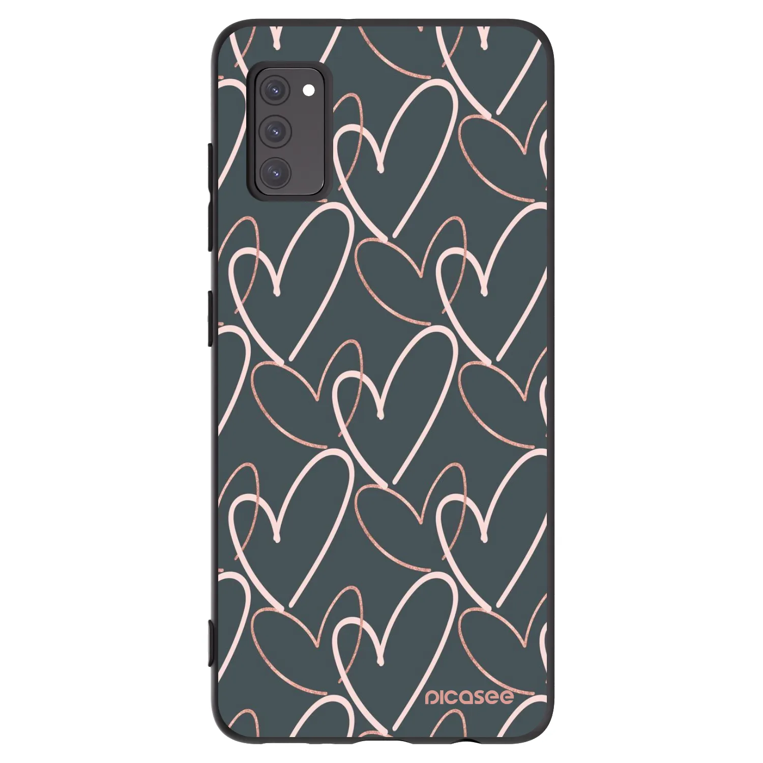 Picasee silikónový čierny obal pre Samsung Galaxy A41 A415F - Veľa lásky