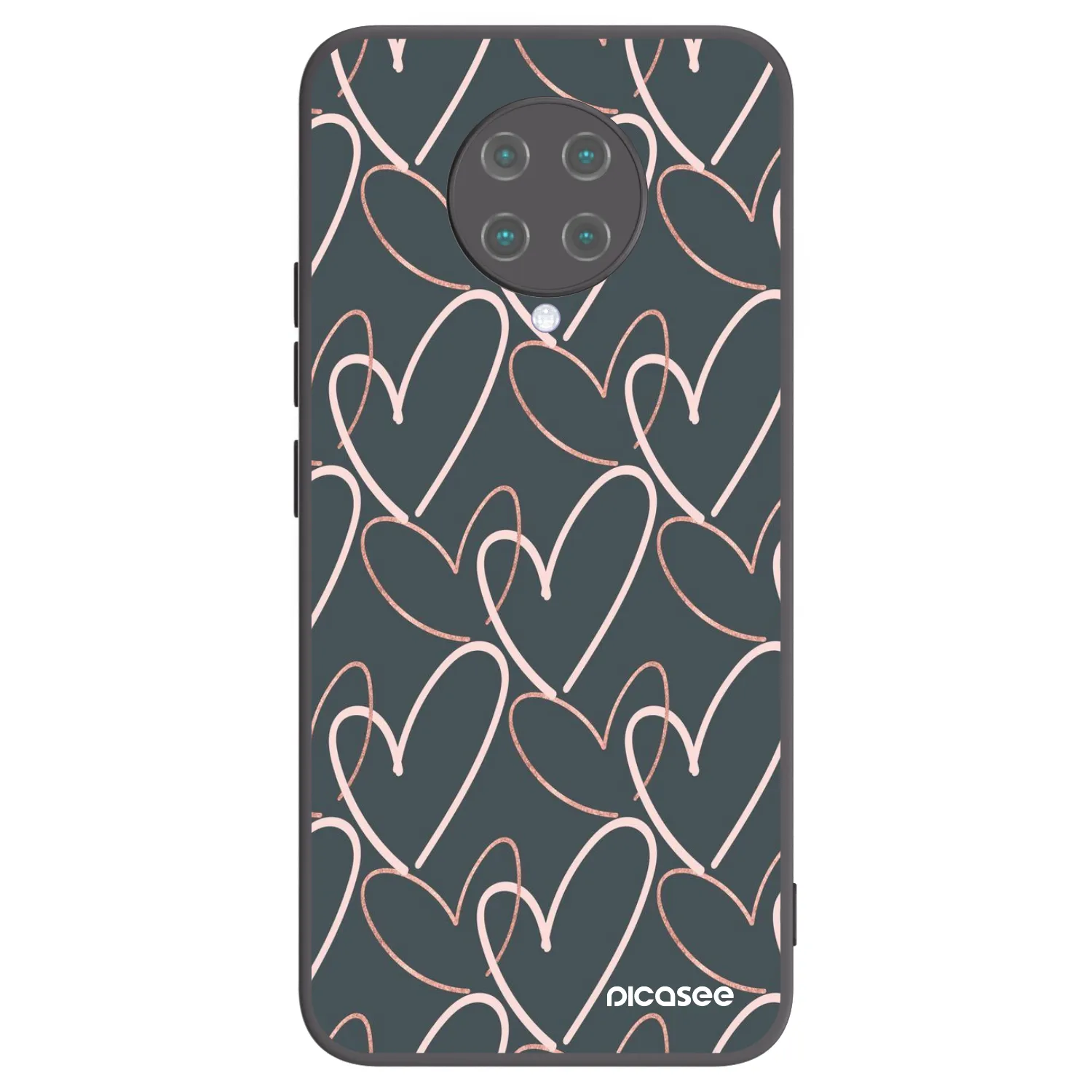 Picasee silikónový čierny obal pre Xiaomi Poco F2 Pro - Veľa lásky