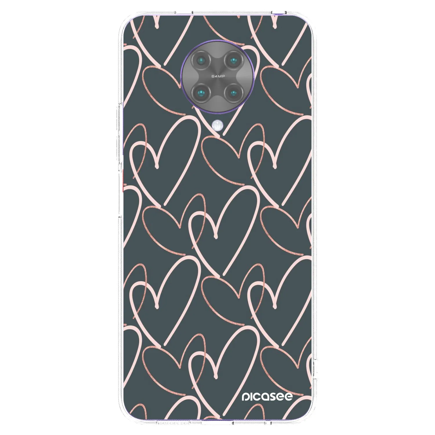 Silikónový prehľadný obal pre Xiaomi Poco F2 Pro - Veľa lásky