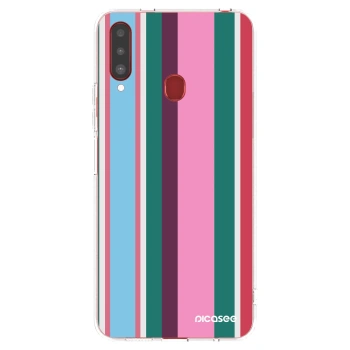 Picasee silikónový prehľadný obal pre Samsung Galaxy A20s - Cabana club
