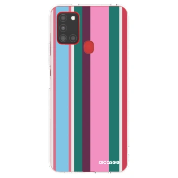 Picasee silikónový prehľadný obal pre Samsung Galaxy A21s - Cabana club
