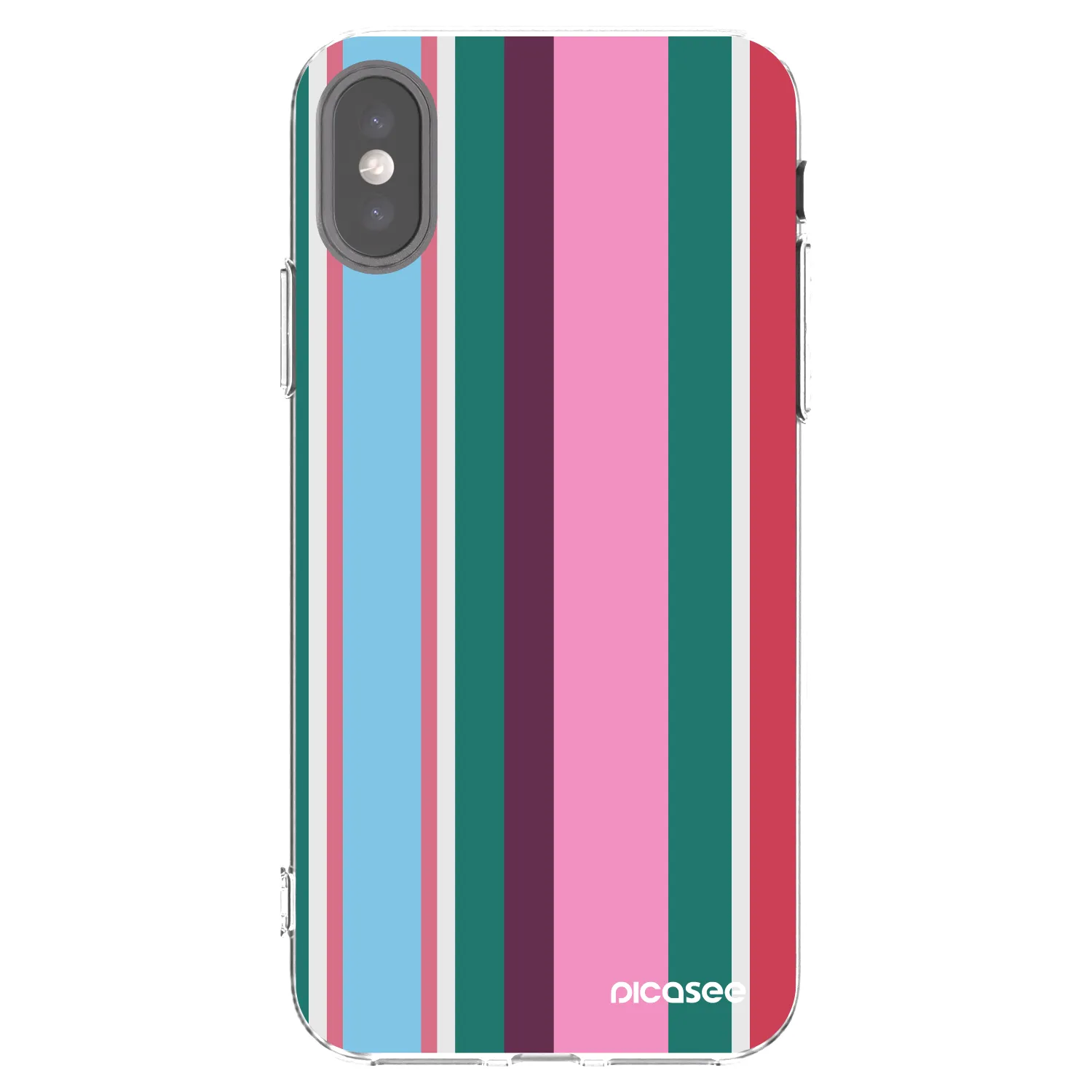 Picasee silikónový prehľadný obal pre Apple iPhone X/XS - Cabana club