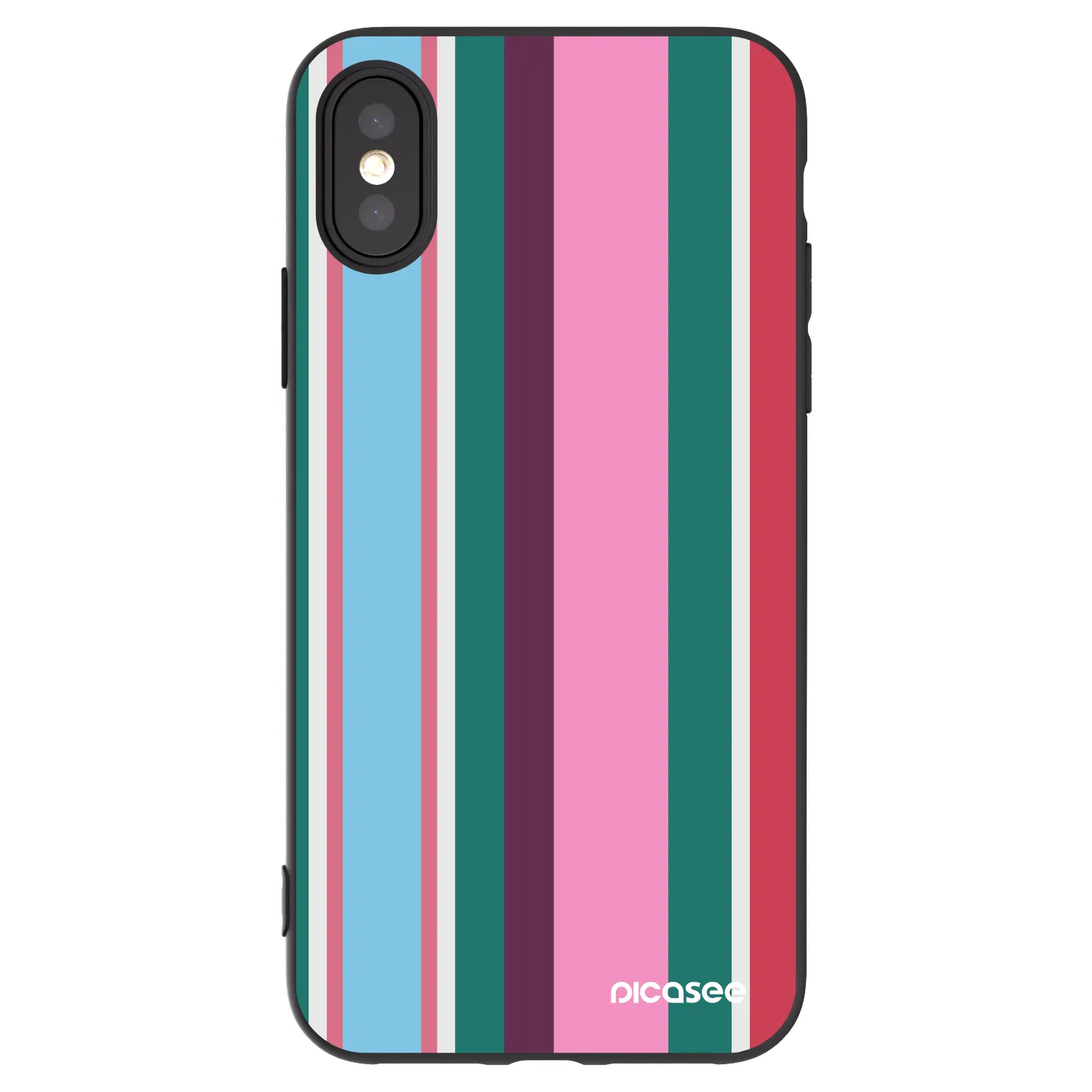 Picasee silikónový čierny obal pre Apple iPhone X/XS - Cabana club
