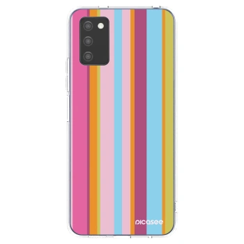 Picasee silikónový prehľadný obal pre Samsung Galaxy A02s A025G - Golden hour