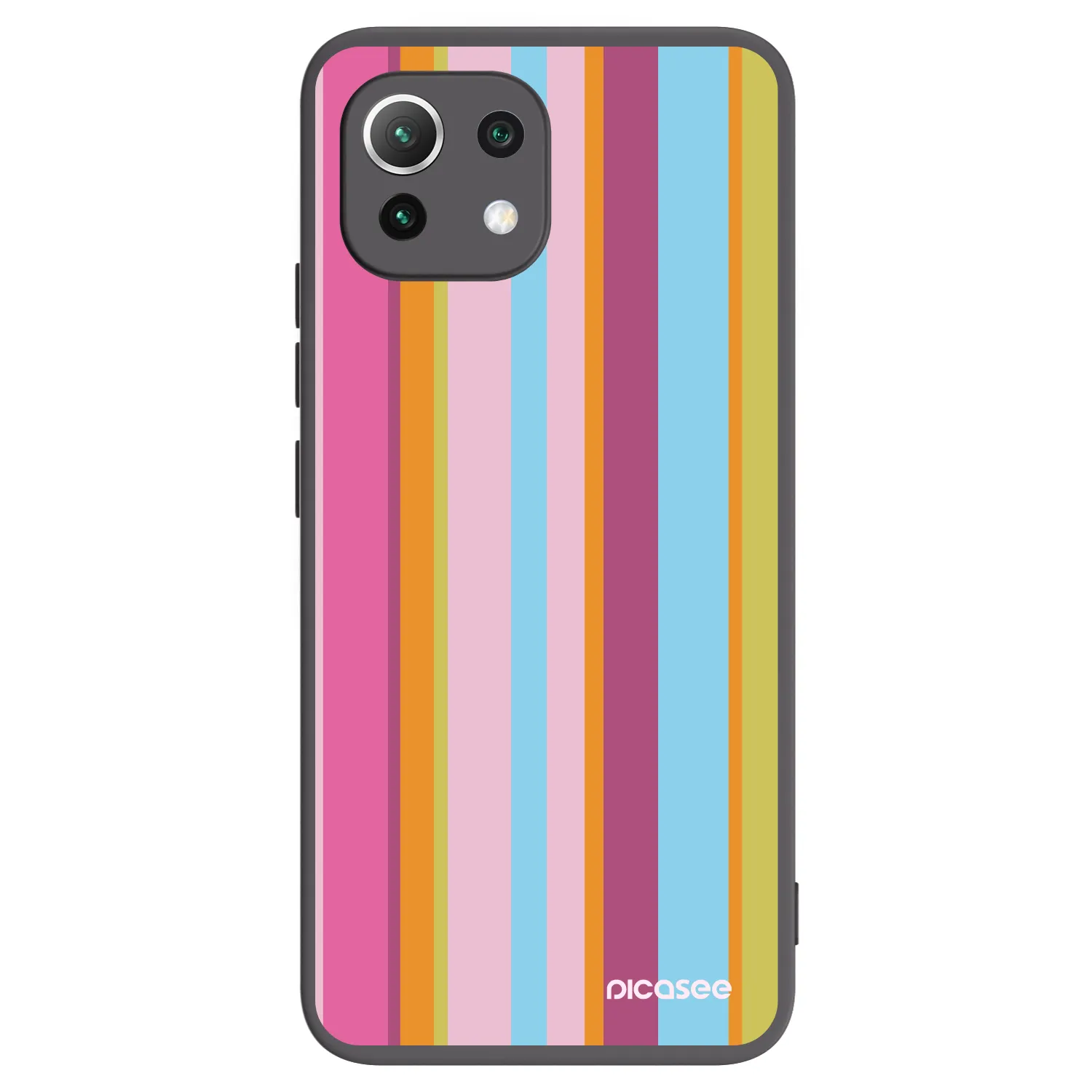 Picasee silikónový čierny obal pre Xiaomi Mi 11 Lite - Golden hour