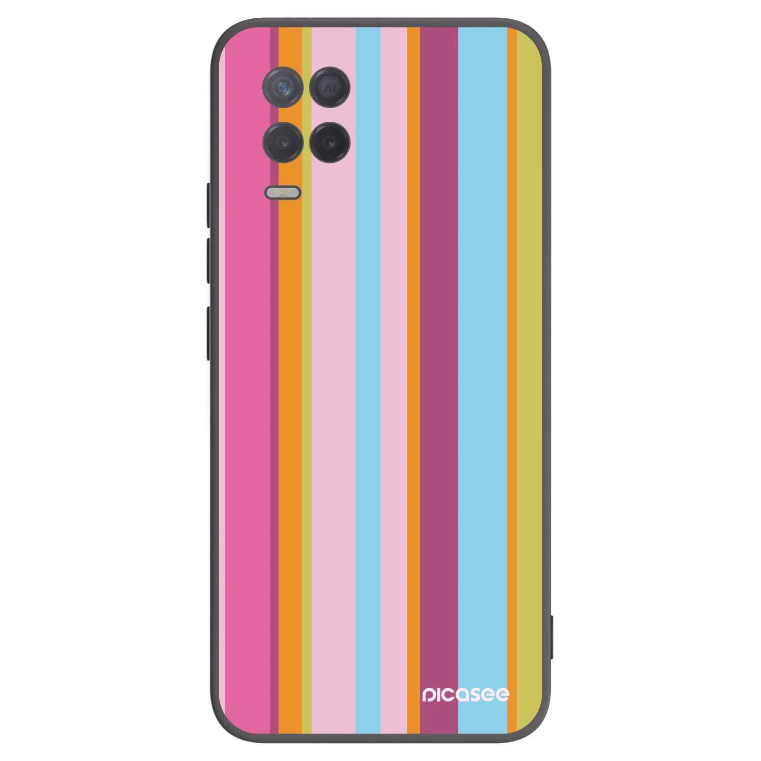 Picasee silikónový čierny obal pre Realme 8 5G - Golden hour