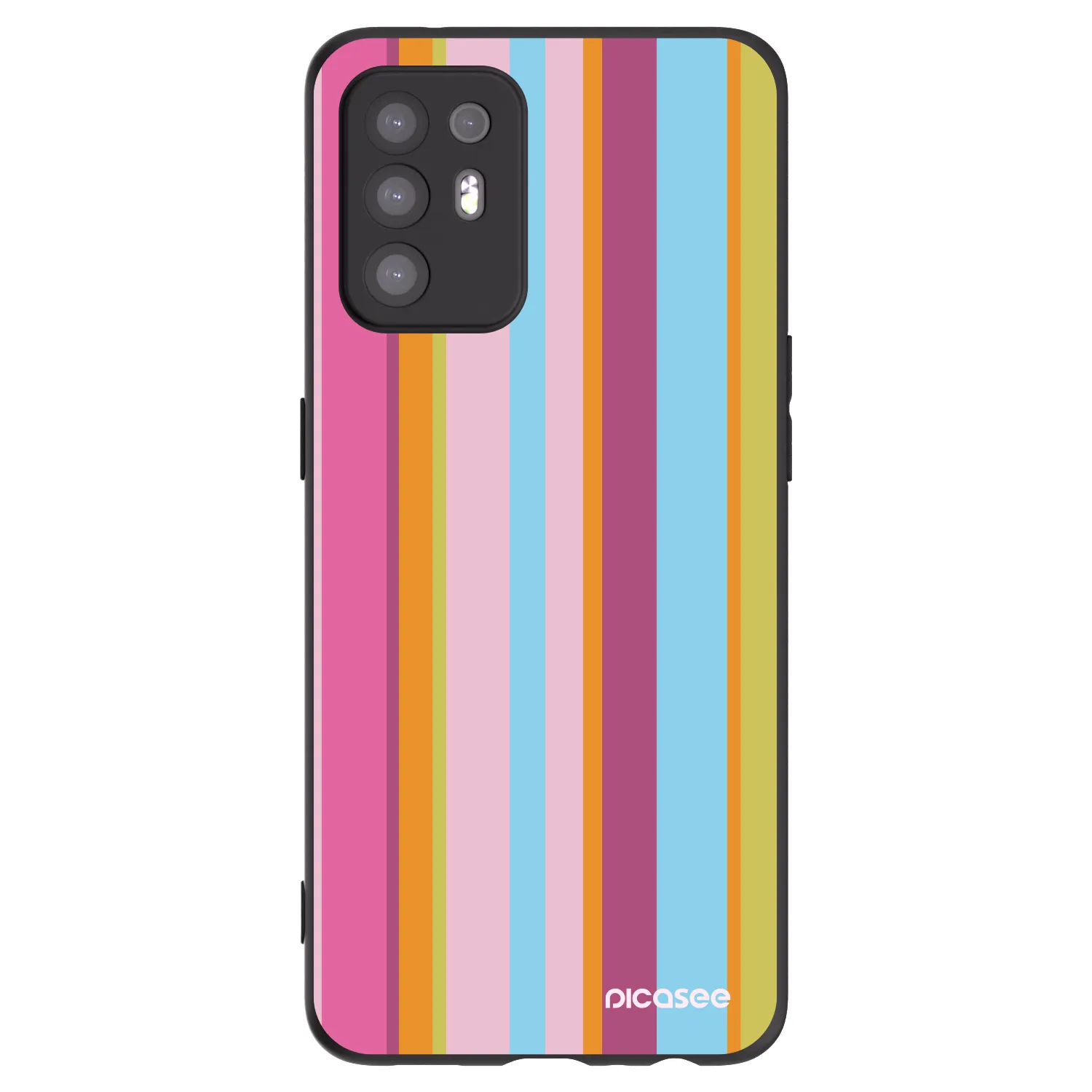 Picasee silikónový čierny obal pre OPPO A94 5G - Golden hour