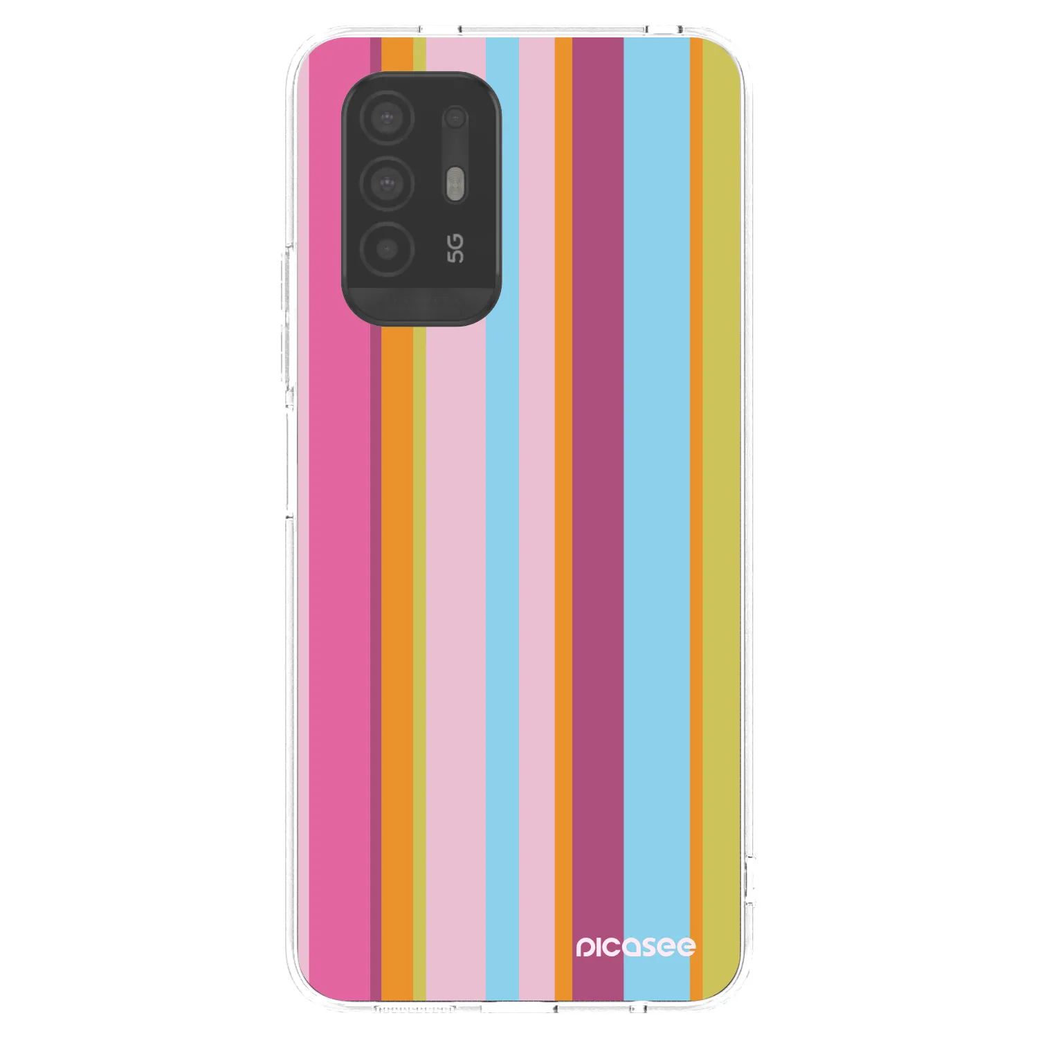 Picasee silikónový prehľadný obal pre OPPO A94 5G - Golden hour